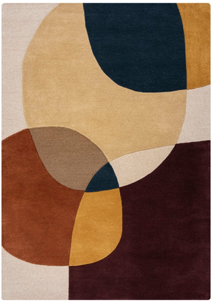 FLAIR RUGS Wollteppich »Glow, gemustert & modern«, rechteckig, 8 mm Höhe, f günstig online kaufen