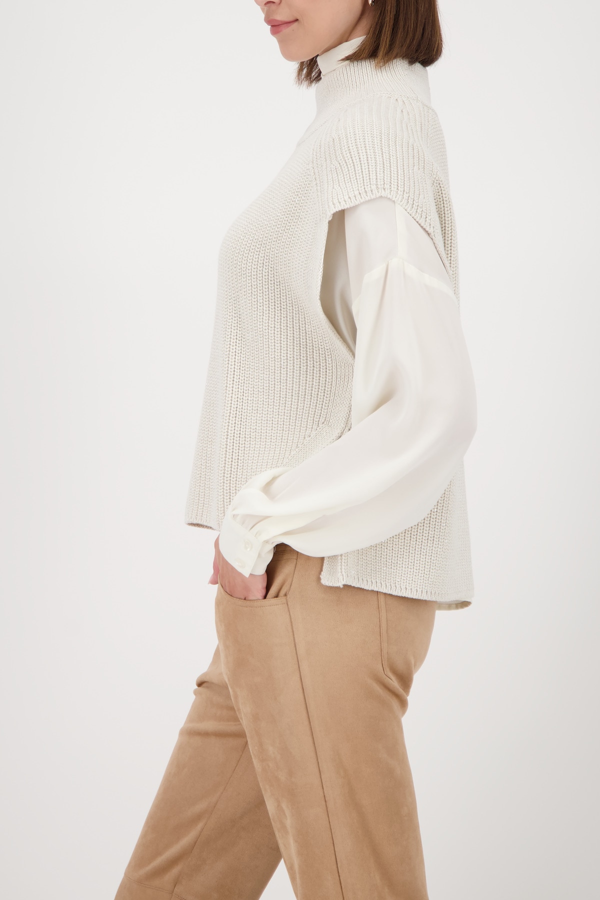 Monari Pullunder Regular fit mit Stehkragen