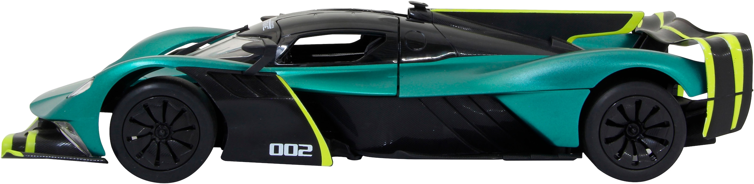 Jamara RC-Auto »Aston Martin Valkyrie AMR Pro, dunkelgrün, 2,4GHz, Tür manuell«, mit LED Beleuchtung