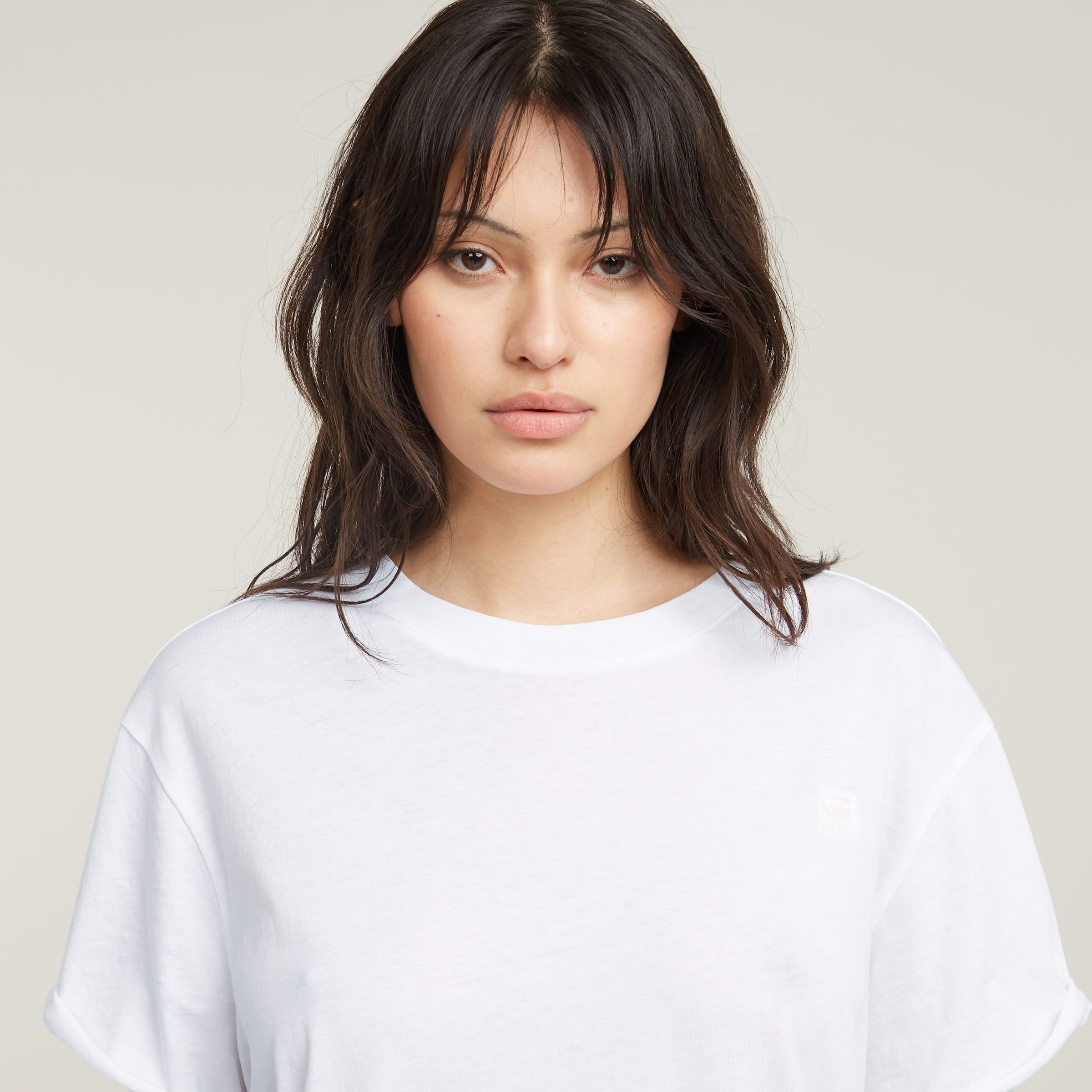 G-STAR T-Shirt »Lash fem loose« mit fixiertem Umschlagsaum