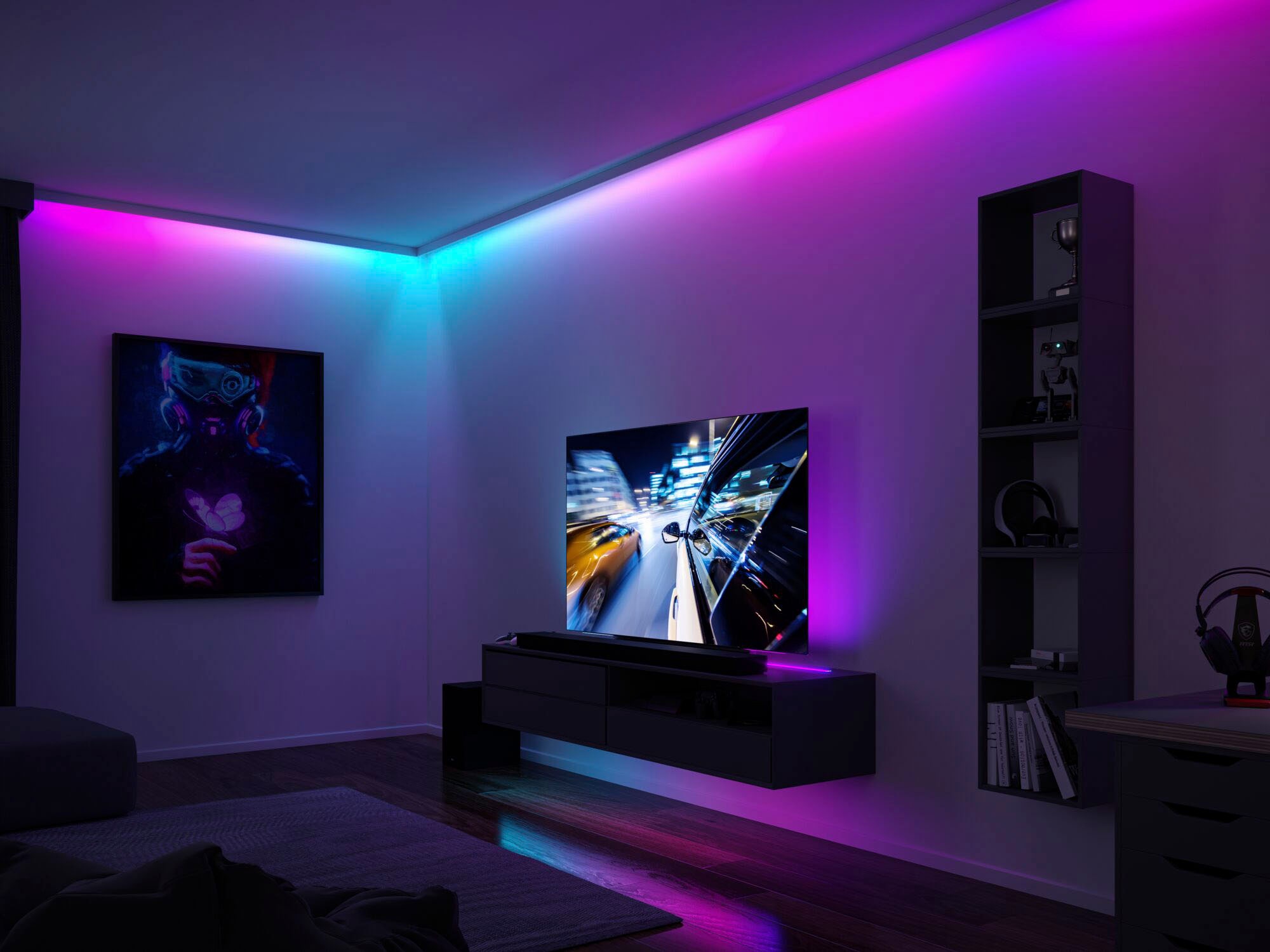 Paulmann LED-Streifen »Dynamic Rainbow RGB 1,5m 3W 60LEDs/m 5VA«, 1 St.-flammig