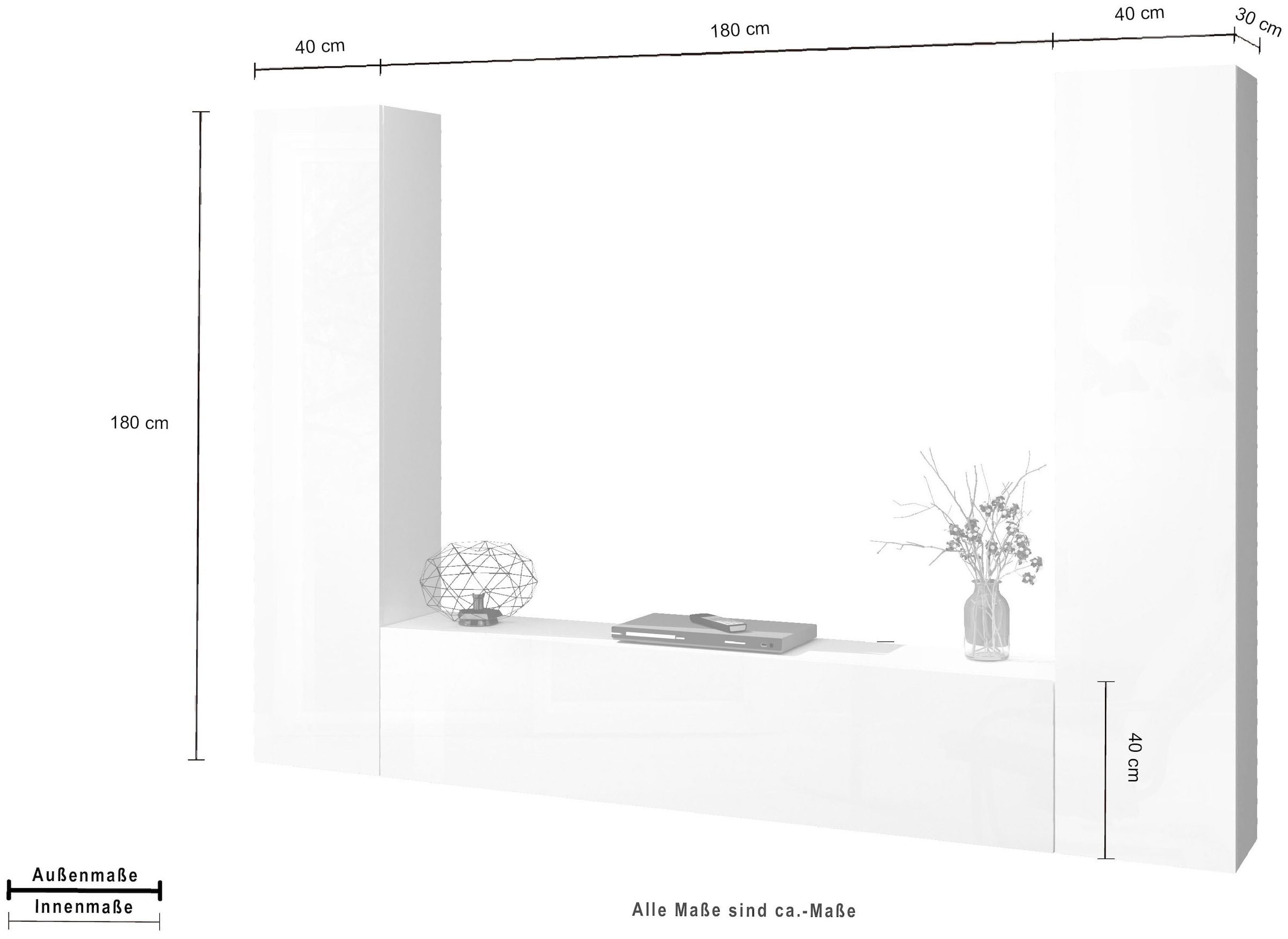 INOSIGN Wohnwand »Maruska«, (1 St.)