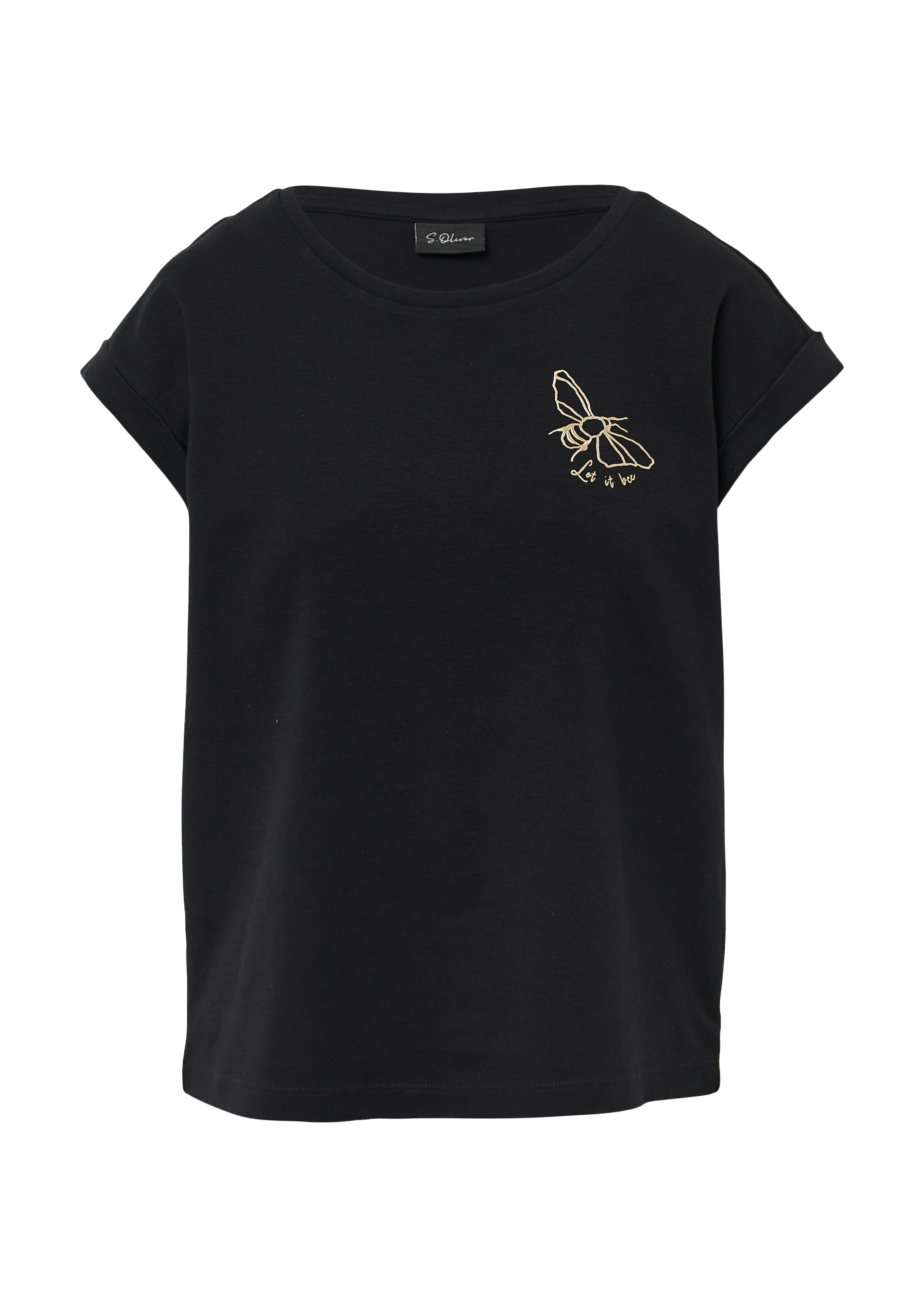 s.Oliver BLACK LABEL T-Shirt, mit Motiv Print