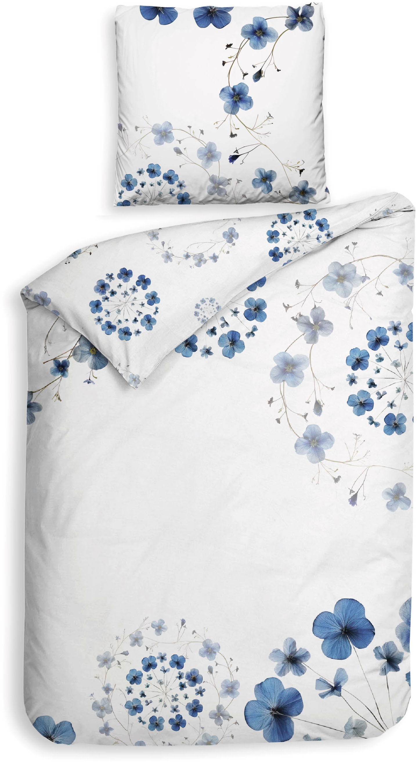 Heckett & Lane Bettwäsche »Heckettlane Bettwäsche Zoe« 2 Bettwäsche aus 100% Baumwolle, hochwertige Mako-Satin, ab 135x200 cm.