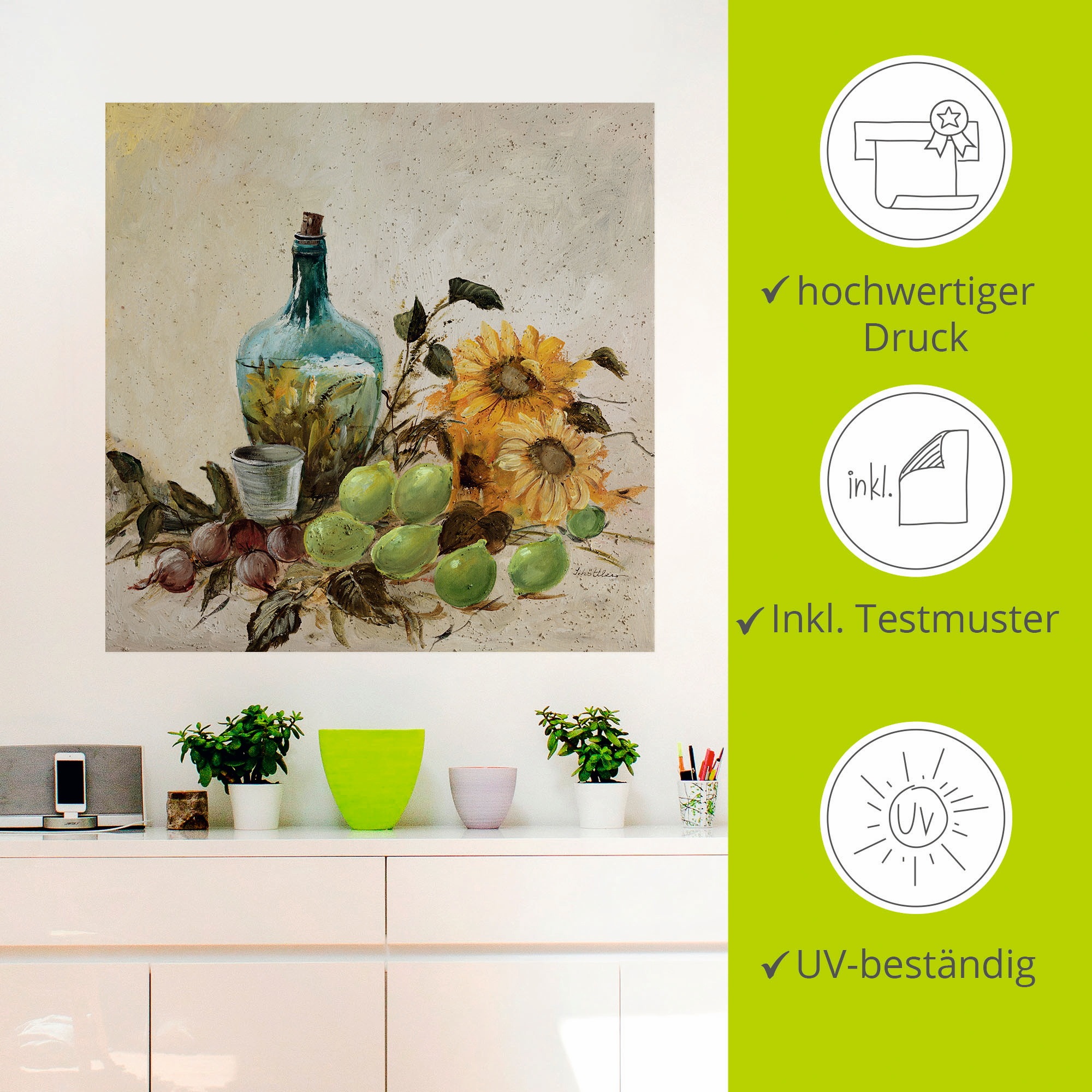 Artland Wandfolie »Mediterrane Komposition II«, Arrangements, (1 St.), selbstklebend