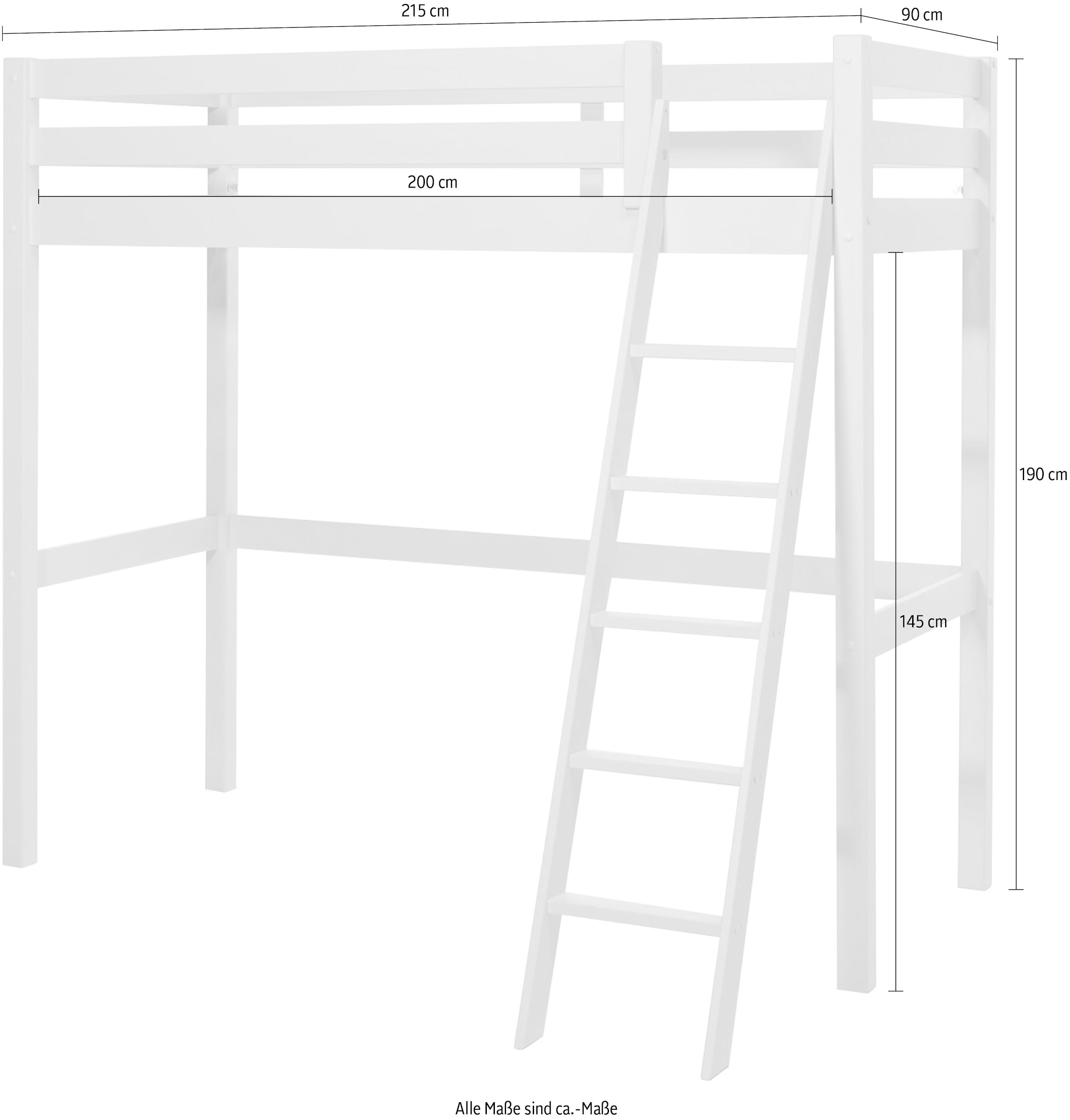 Vipack Hochbett »Pino«, (Made in Europe)