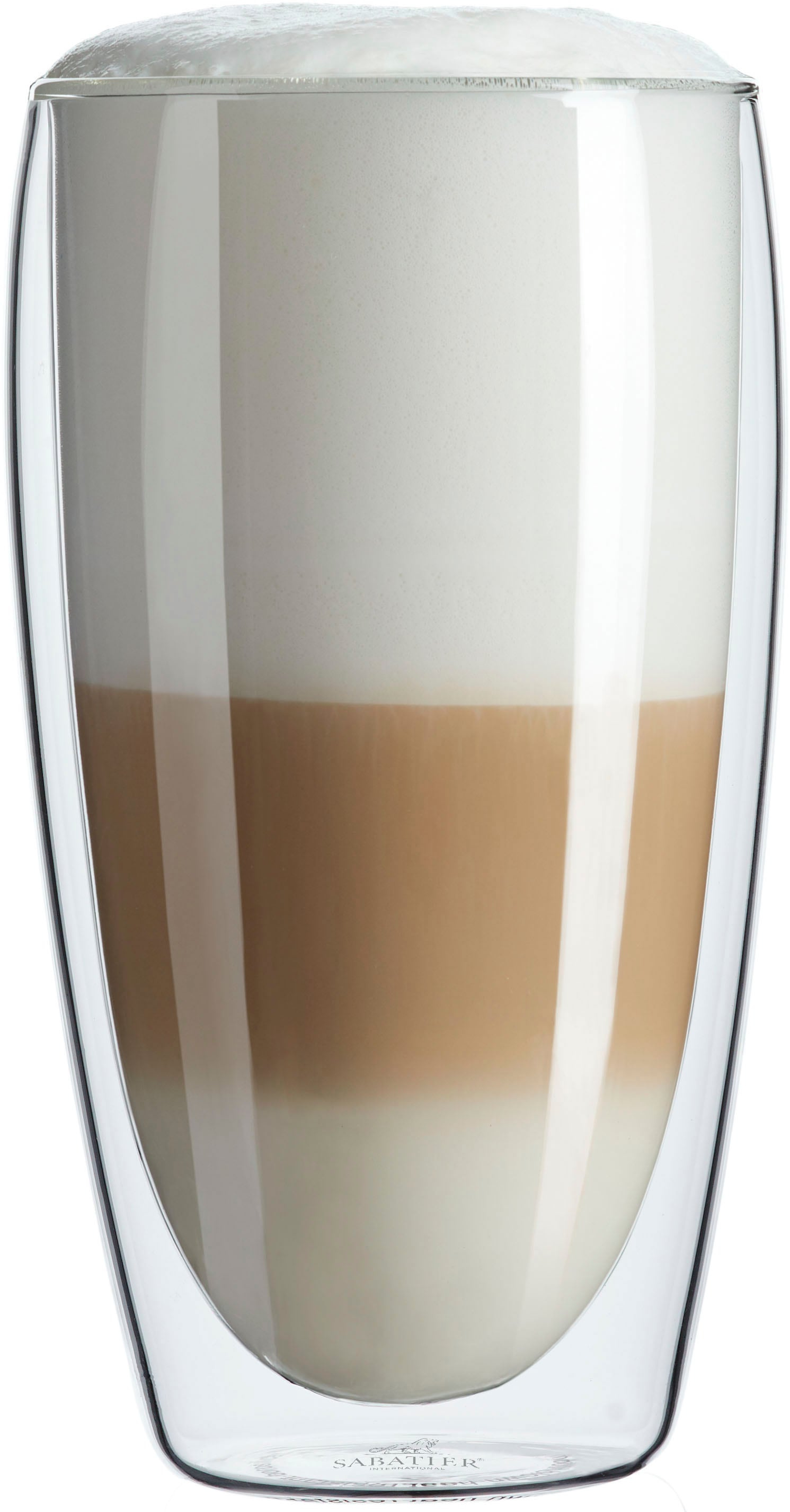 Latte-Macchiato-Glas, (Set, 2 tlg., 2 x Kaffee-Glas), mundgeblasen, 350 ml, 2-teilig