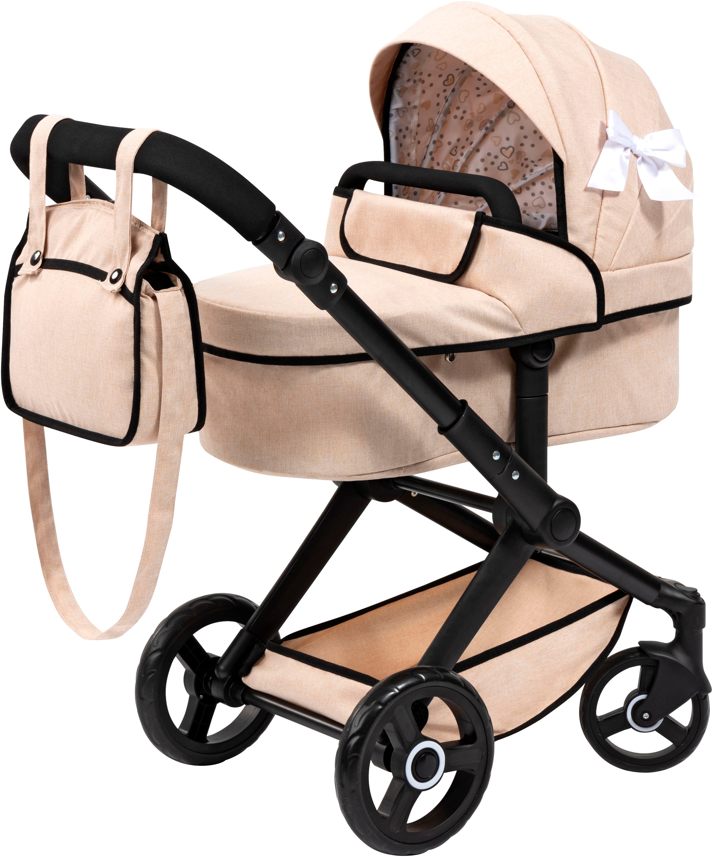BAYER Kombi-Puppenwagen »Xeo« Schleife beige