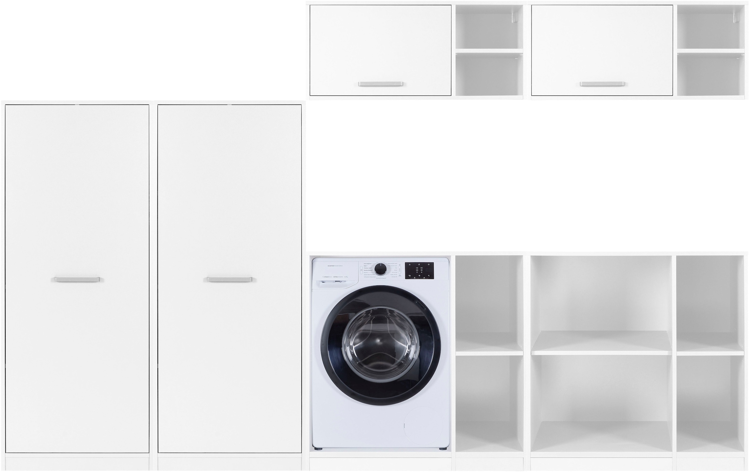 Inter Link Mehrzweckschrank-Set »Norela, Modulares Waschmaschinen-Set mit Hochschrank & Stauraum« 6 Stk. tlg.