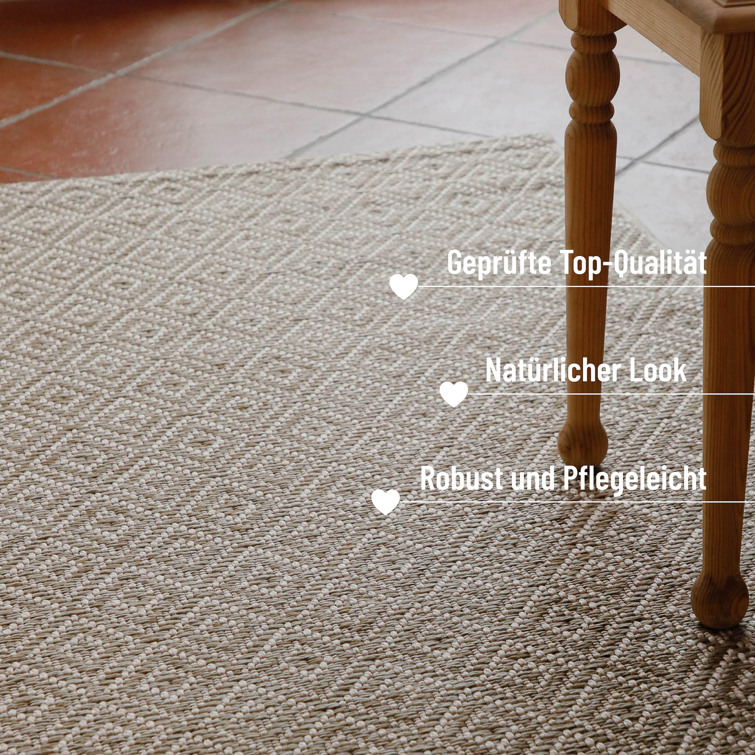 Wecon home Teppich »Miami Beach« rechteckig 5 mm Höhe In- & Outdoor Teppich günstig online kaufen