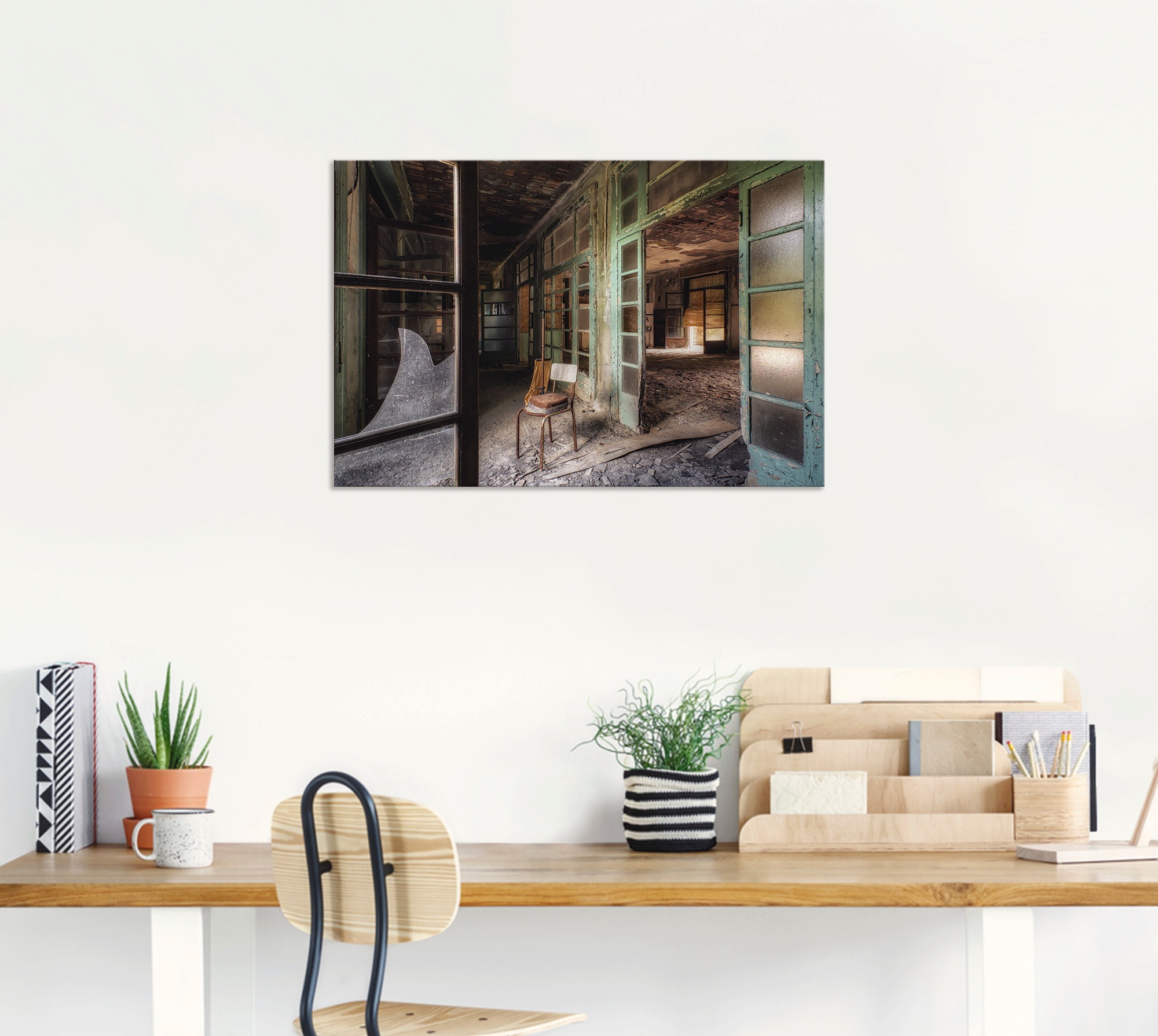 Artland Wandbild »Lost Place - Stuhl - verlassene Orte«, Gebäude, (1 St.), günstig online kaufen