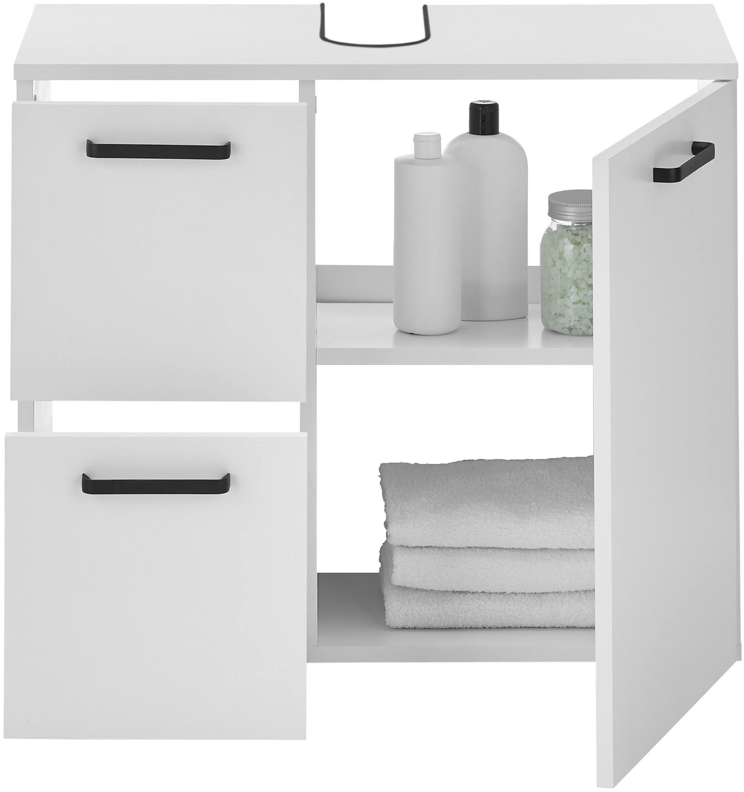 BASIC by Balculina Waschbeckenunterschrank »Vanice, Badezimmerschrank B/H/T 70x60x35cm« 1 Stk. tlg. Breite 70cm, Softclose, FSC-Mix 70%,Made in Europa