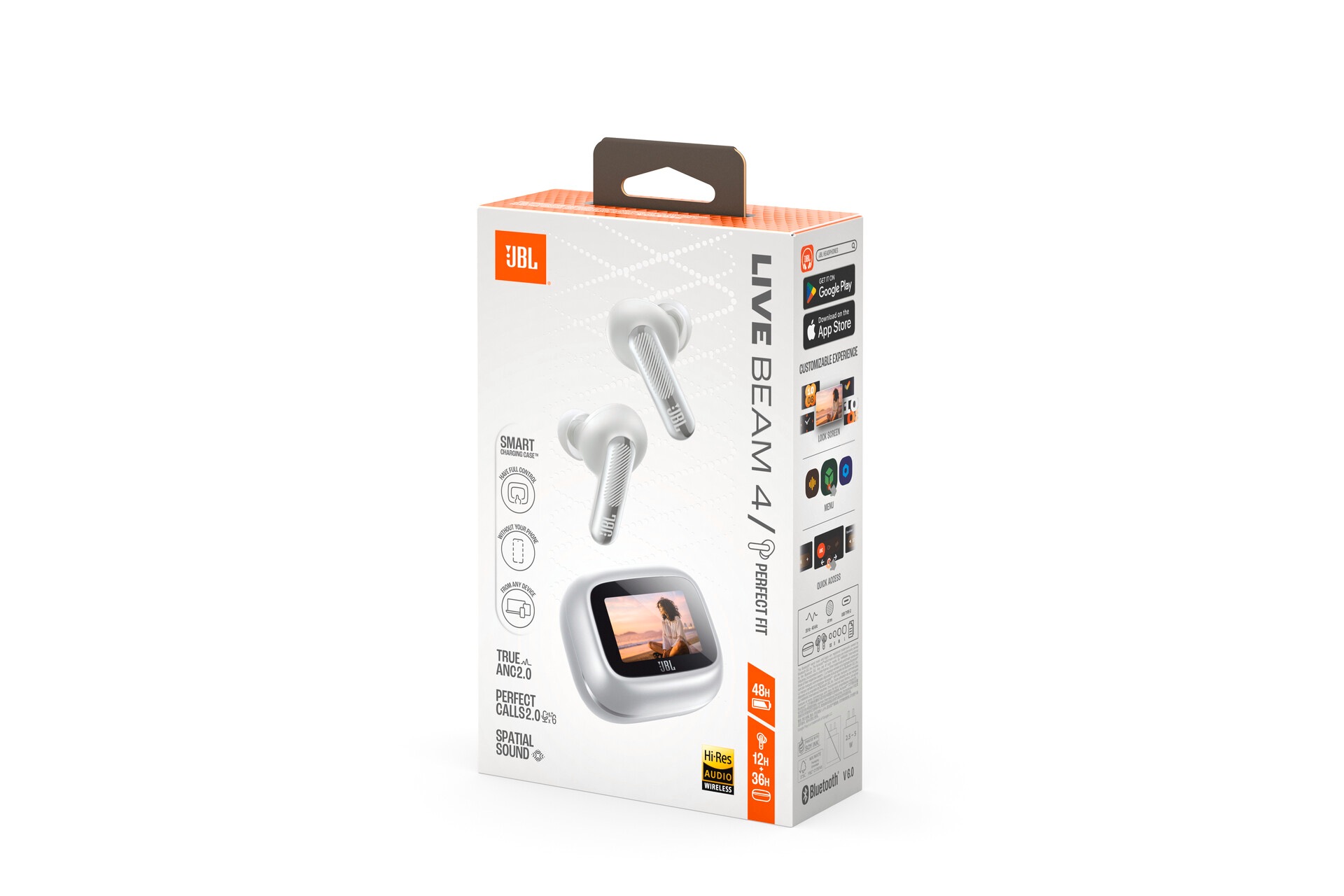 JBL wireless In-Ear-Kopfhörer »LIVE BEAM 4« A2DP Bluetooth Adaptive Noise-Cancelling | Freisprechfunktion | True Wireless Kabellose Ohrhörer mit Noise-Cancelling-Funktion