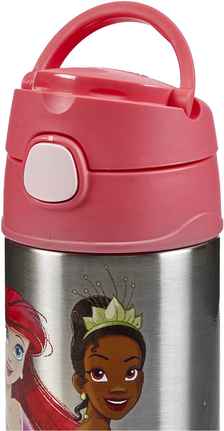 THERMOS Isolierflasche »FUNTAINER STRAW BOTTLE, doppelwandiger Edelstahl, spülmaschinenfest«, (1 tlg.), 0,35l, mit Silikonstrohalm, absolut dicht