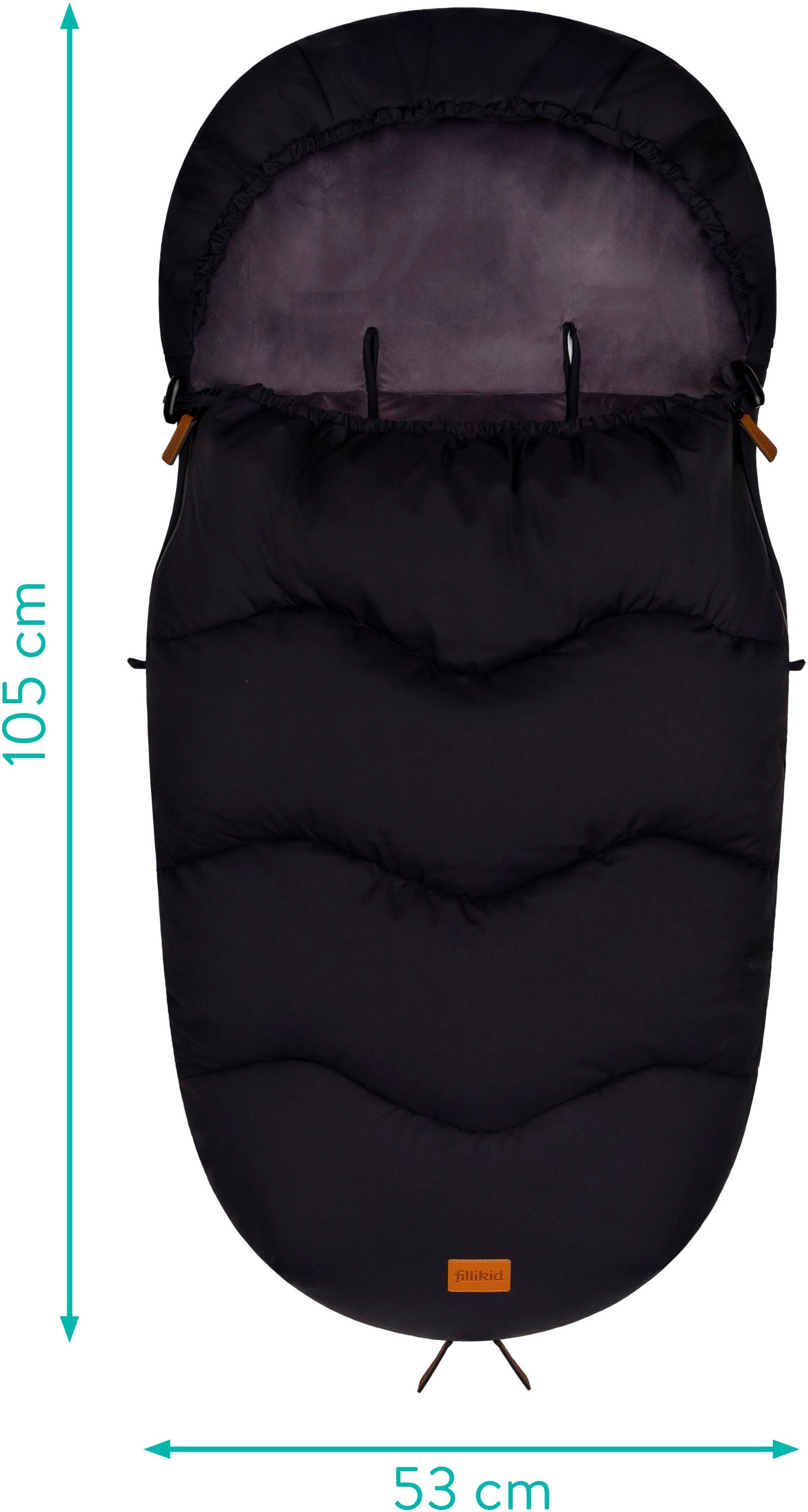 Fillikid Fußsack »Ogre Winterfußsack, schwarz«
