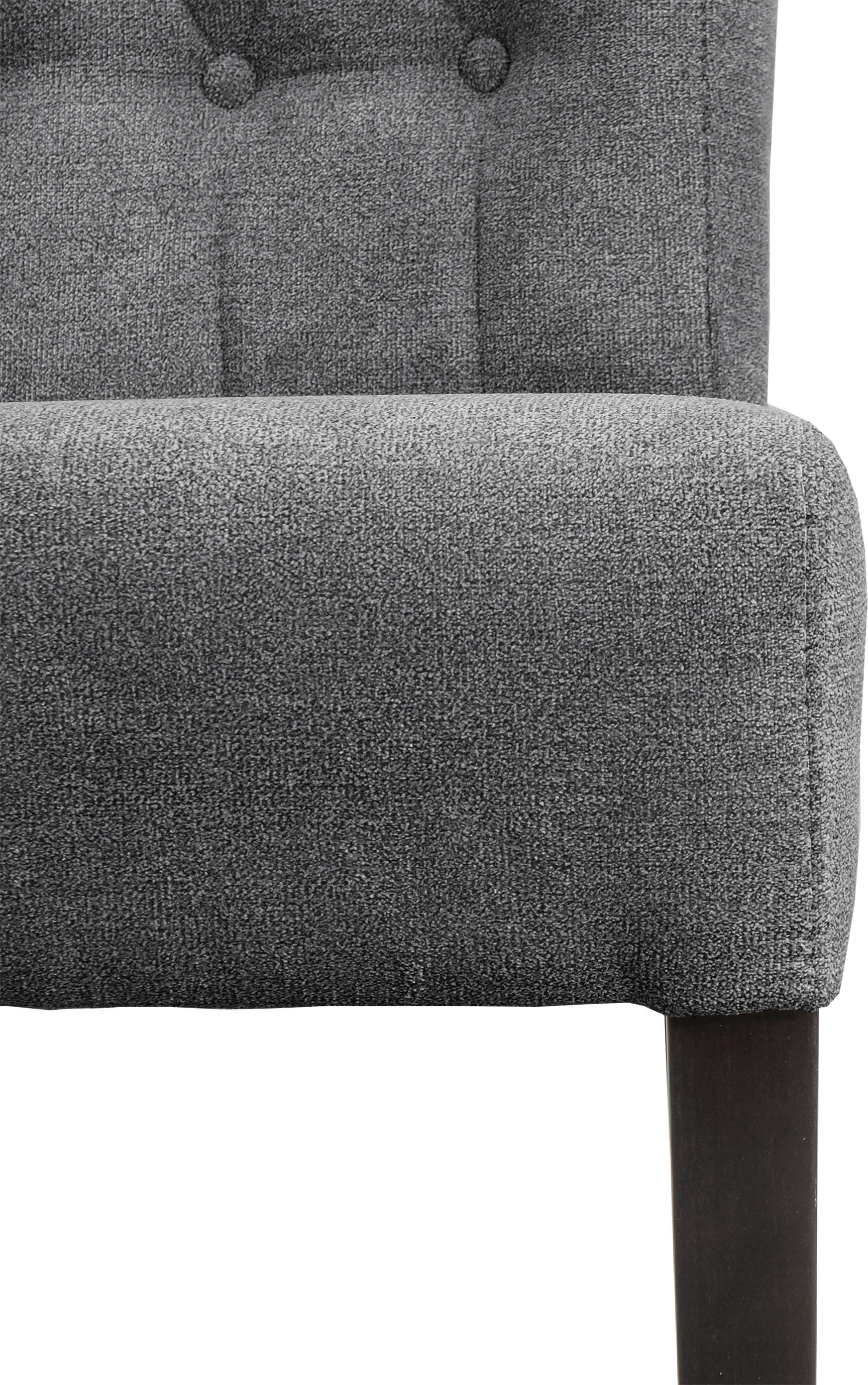 Home affaire Esszimmerstuhl »Queen BESTSELLER«, (Set), 2 St., Feinstruktur, Polsterstuhl mit Knopfheftung, 2er, 4er oder 6er Set