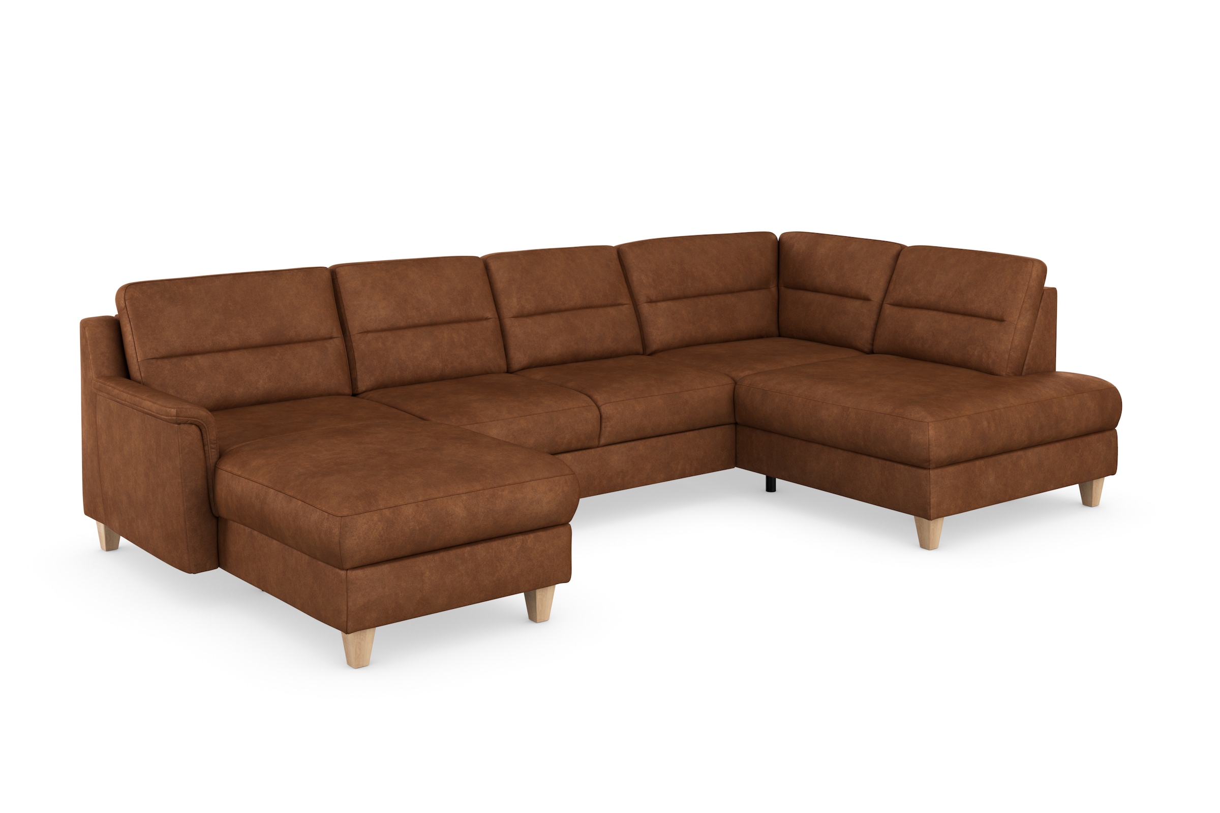 sit&more Wohnlandschaft »Farö U-Form«, inklusive Federkern, wahlweise mit Bettfunktion und Bettkasten