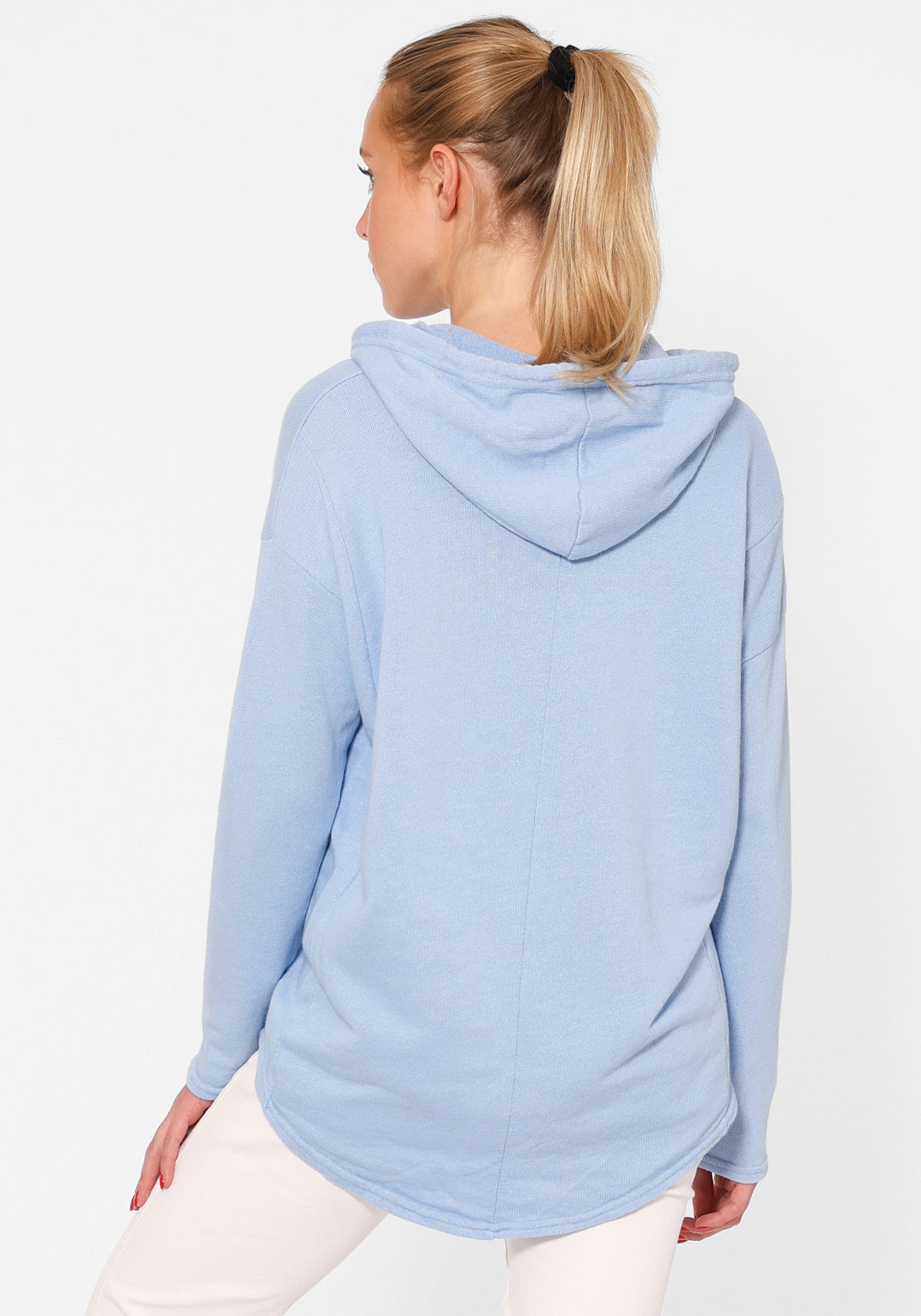 Zwillingsherz Hoodie »"Moin"«, Kapuze, Kordelzug, Langarm, maritimer Schriftzug