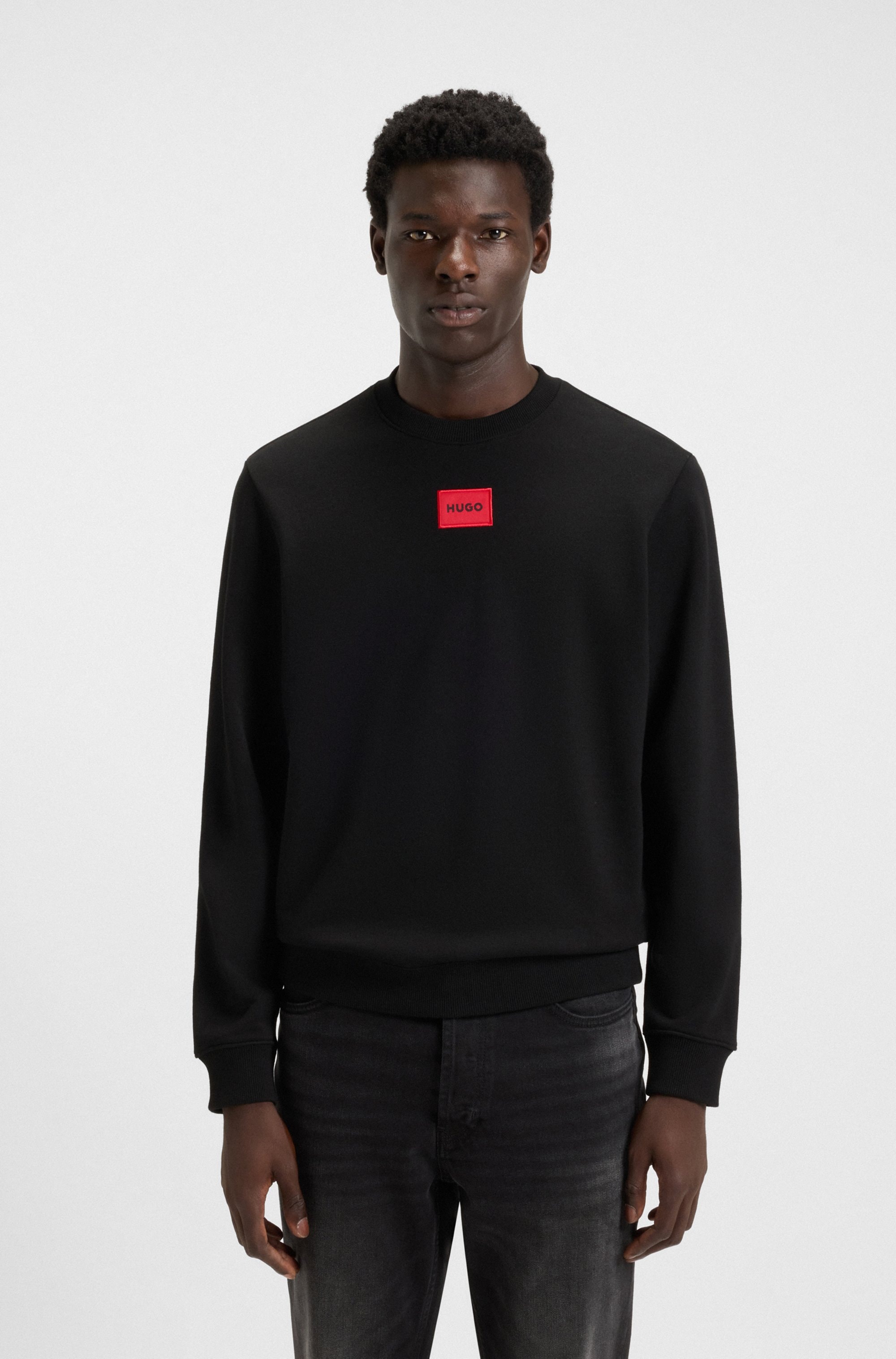HUGO Sweatshirt »Diragol«, Rundhalsausschnitt, Regular Fit, HUGO Label
