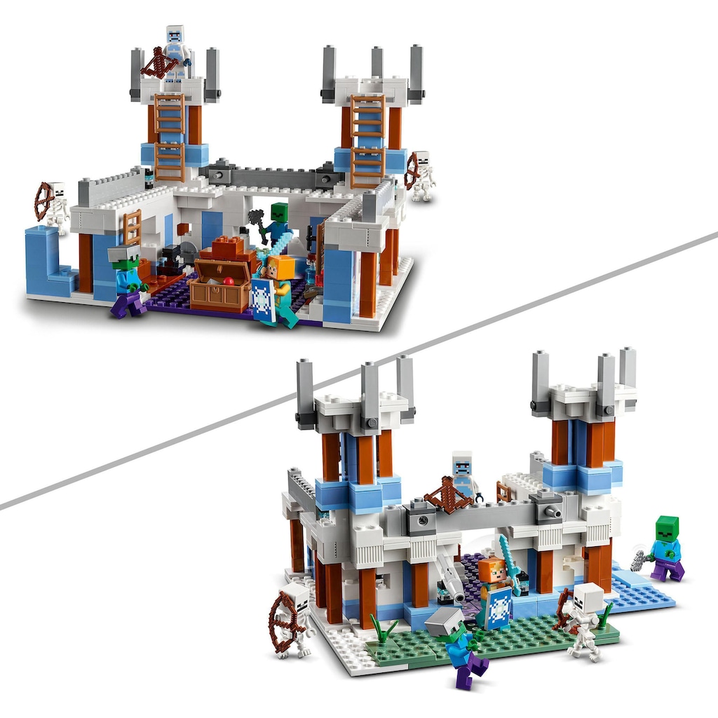 LEGO® Konstruktionsspielsteine »Der Eispalast (21186), LEGO® Minecraft«, (499 St.)