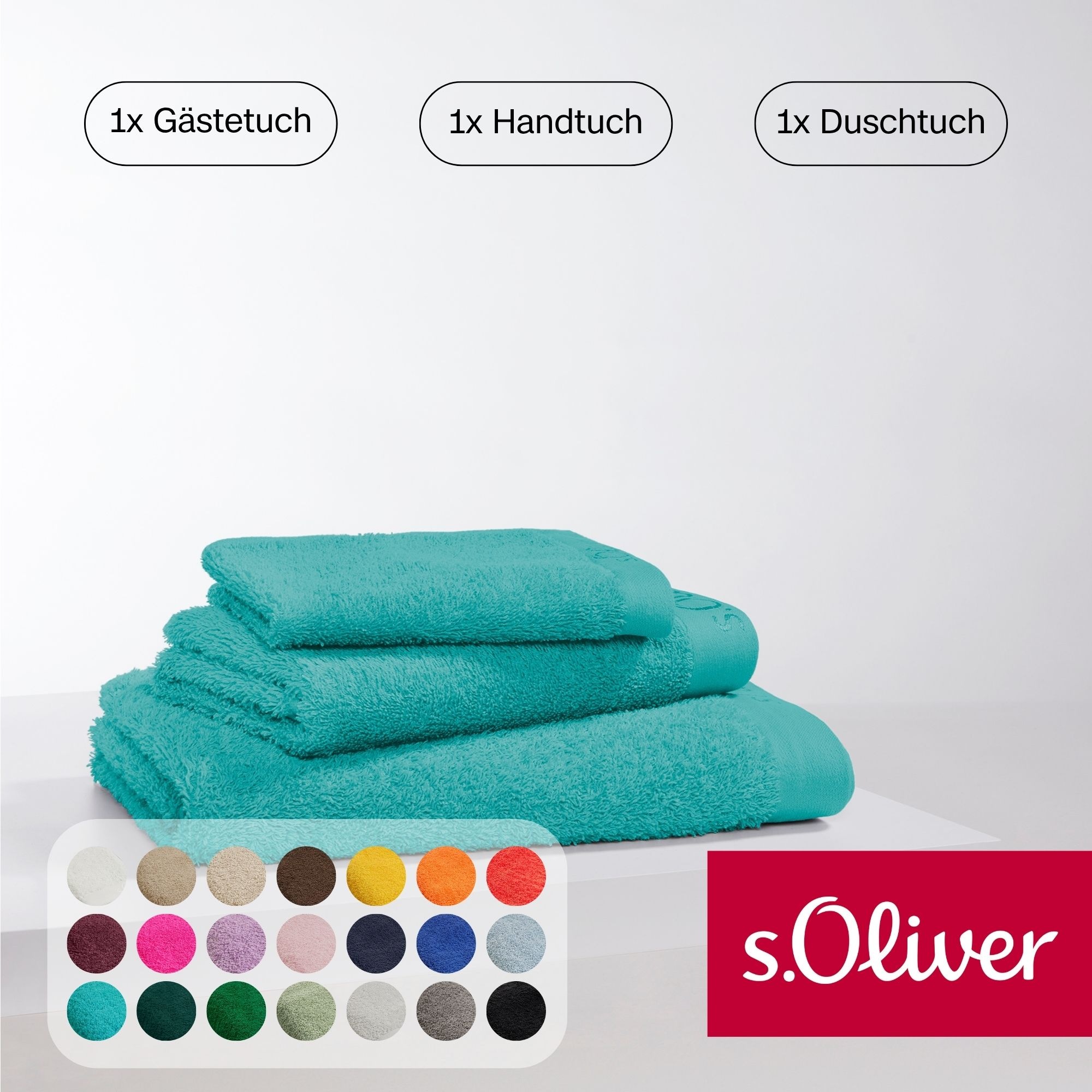 s.Oliver Handtuch Set »s.Oliver, Premium Qualität, 600 gr/m²,« Set 3 Stk. W günstig online kaufen