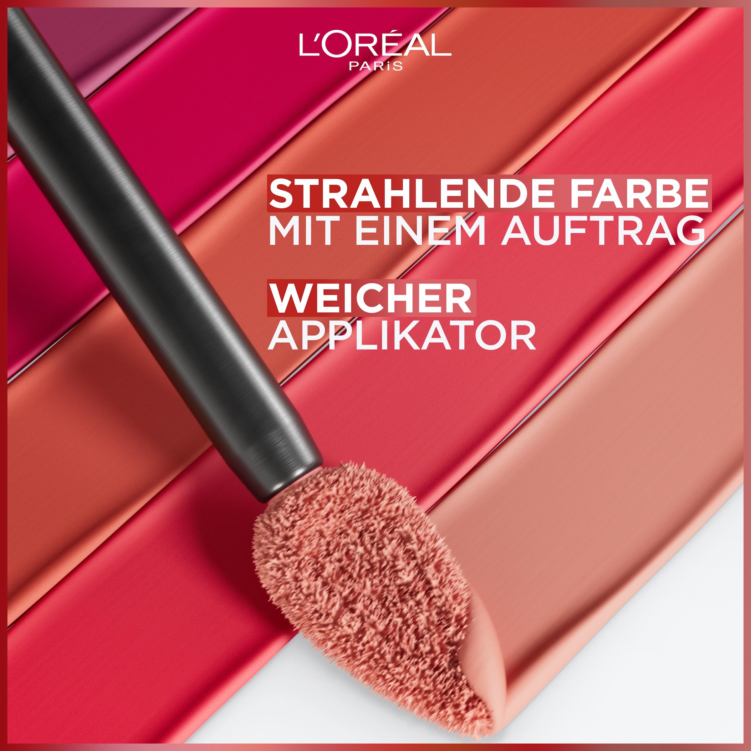 L'ORÉAL PARIS Lippenstift »L'Oréal Paris Infaillible Matte Resistance«, mit natürlichen Inhaltstoffen