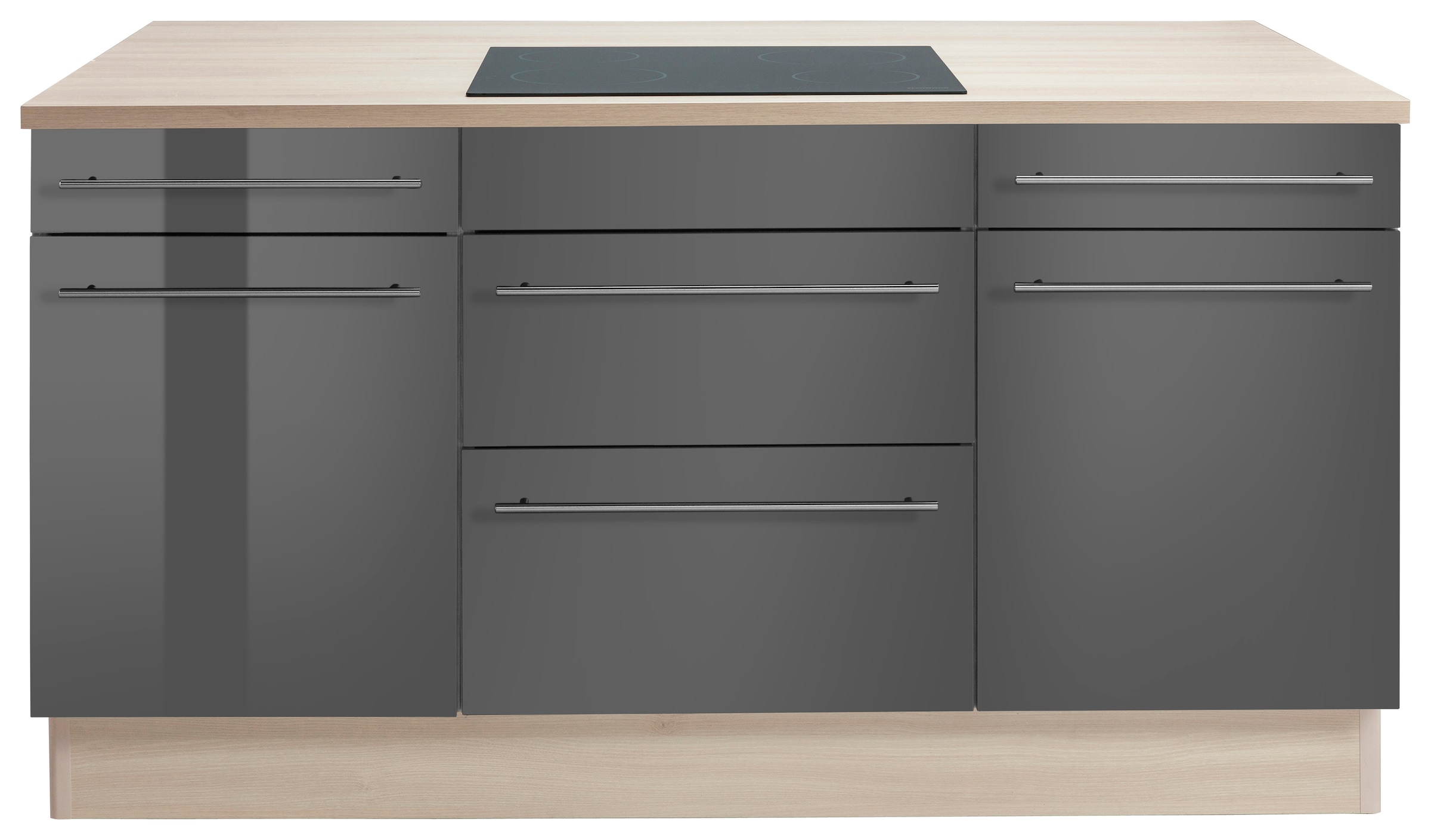 OPTIFIT Kochinsel »Bern«, mit E-Geräten, Stellbreite 160 x 95 cm, höhenverstellbare Stellfüße