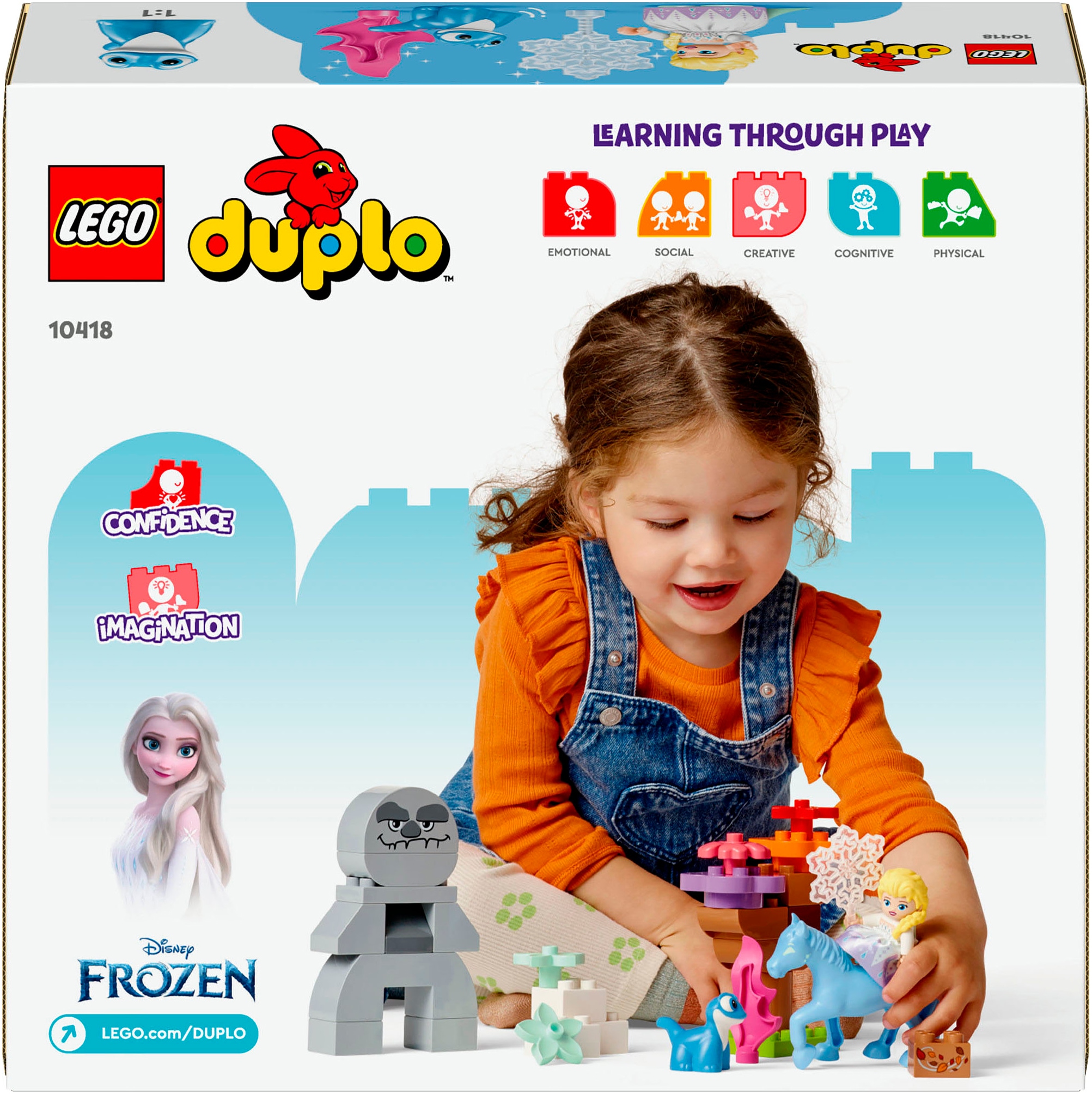 LEGO® Konstruktionsspielsteine »Elsa und Bruni im Zauberwald (10418), LEGO® DUPLO Disney™«, (31 St.), Made in Europe