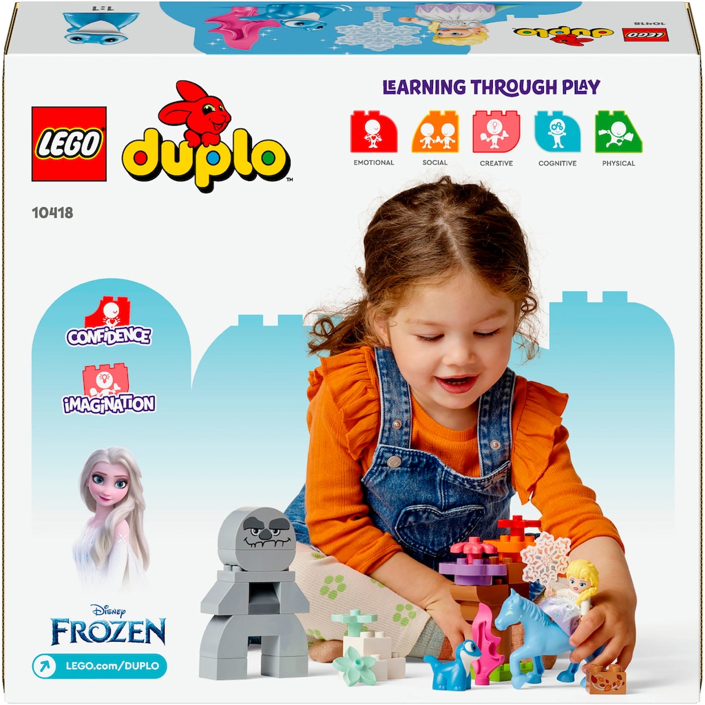 LEGO® Konstruktionsspielsteine »Elsa und Bruni im Zauberwald (10418), LEGO® DUPLO Disney™«, (31 St.), Made in Europe