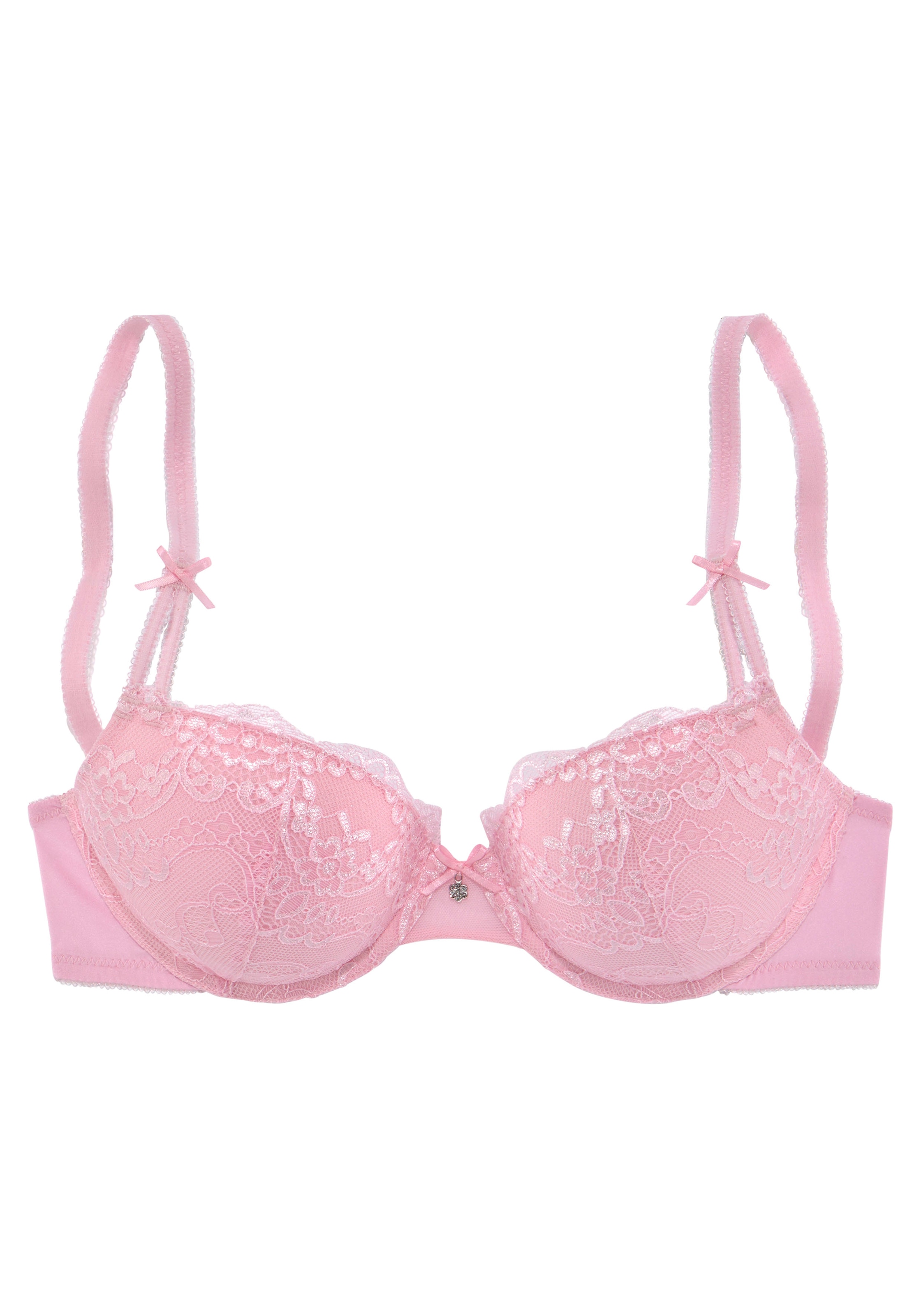 LASCANA Push-up-BH, mit Jacquardspitze und herausnehmbaren Kissen, Dessous