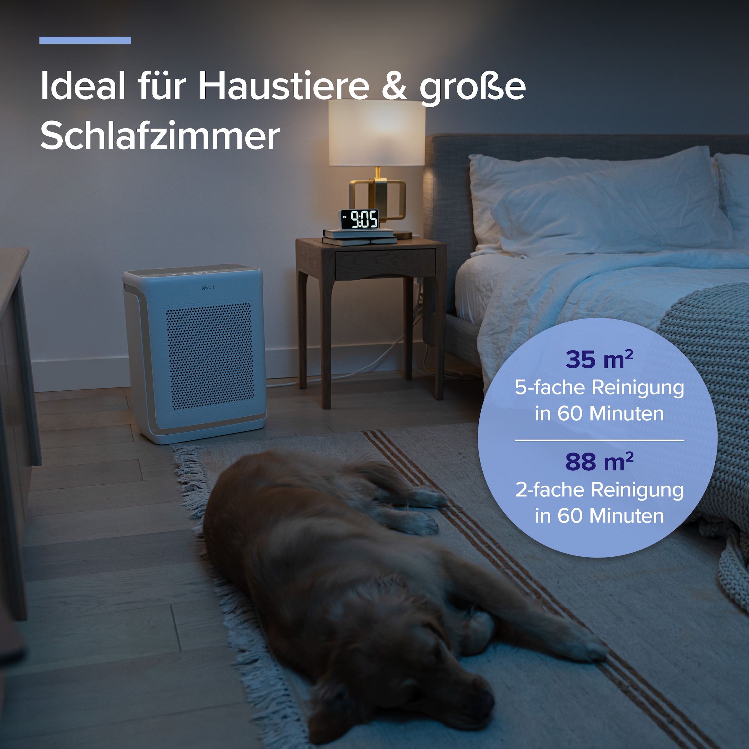 Levoit Luftreiniger »Vital 200S Pro Smart Air Purifier« für 88 qm Räume HEPA-Filtersystem, für große Räume, leiser Reiniger für Tierhaare