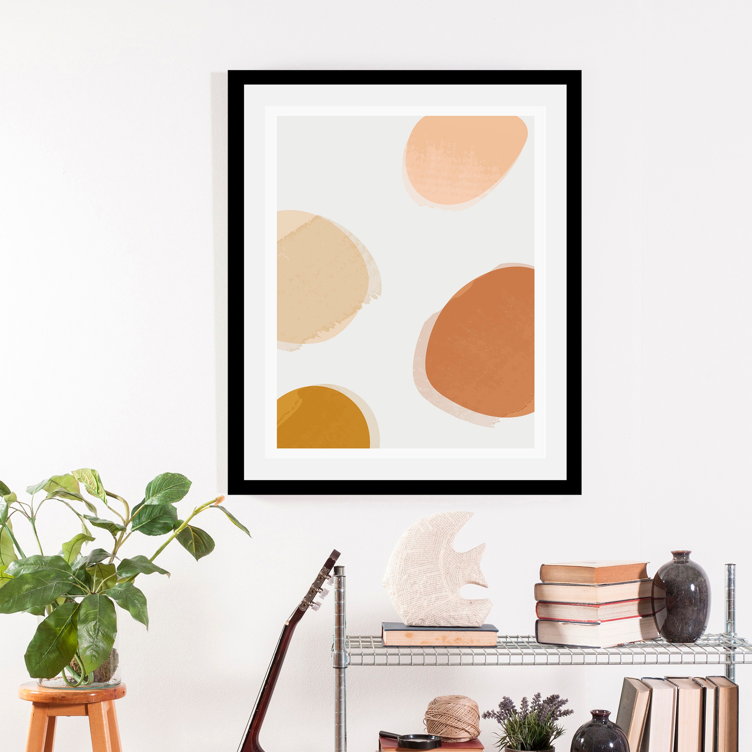 queence Bild »Dots« Abstrakt   Figuren   Kunst   Modern 1 Stk. tlg. gerahmt günstig online kaufen