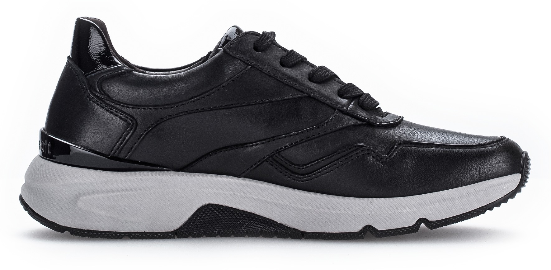 Gabor Rollingsoft Keilsneaker  , Freizeitschuh, Halbschuh, Schnürschuh, Logoschriftzug an der Ferse