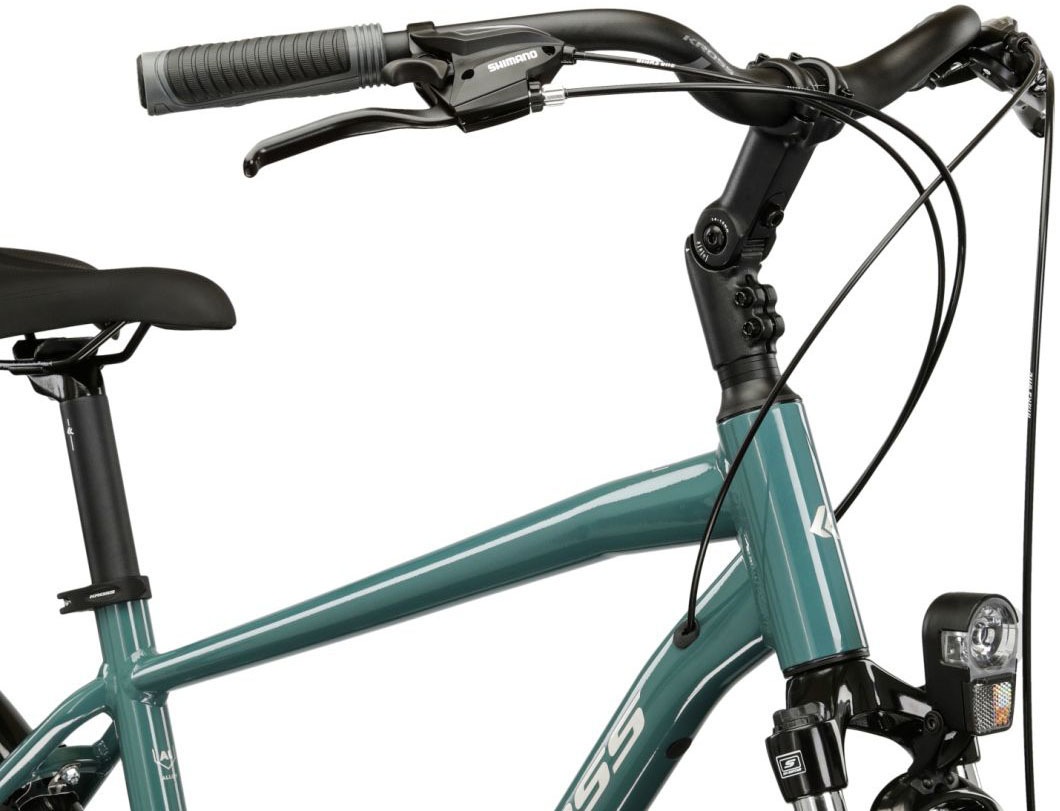 Kross Trekkingrad »Herren-Trekkingrad 28" Trans 3.0 Grün 24 Gänge« 24 Gang Shimano ACERA M3020 Schaltwerk Kettenschaltung