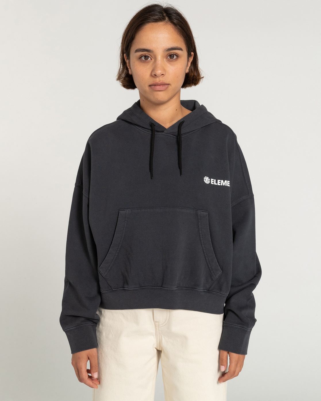 Element Fleecejacke »Logo«, mit Kapuze
