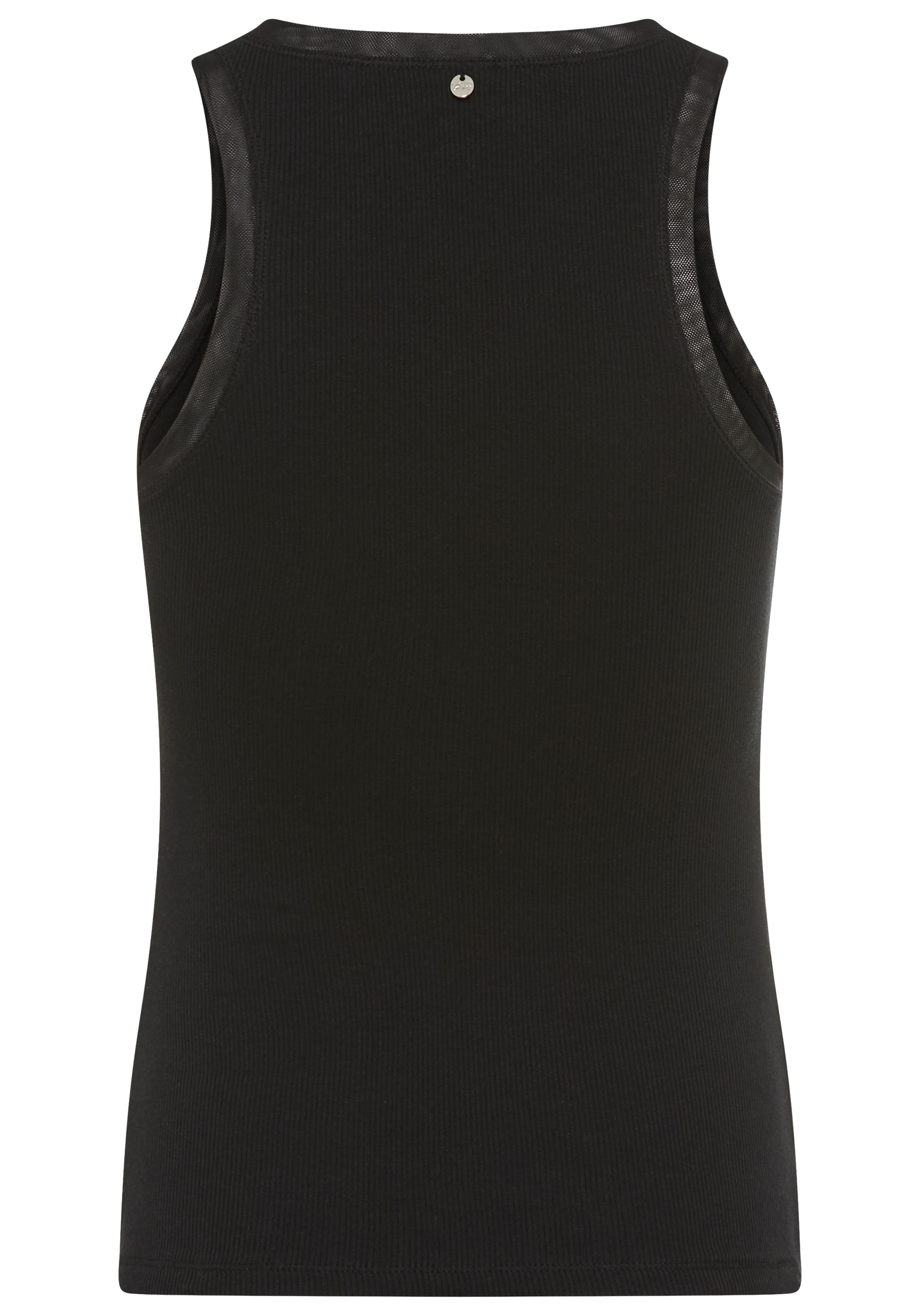 BOSS ORANGE Ripptanktop »Eplie Premium Damenmode« mit Mesh-Details