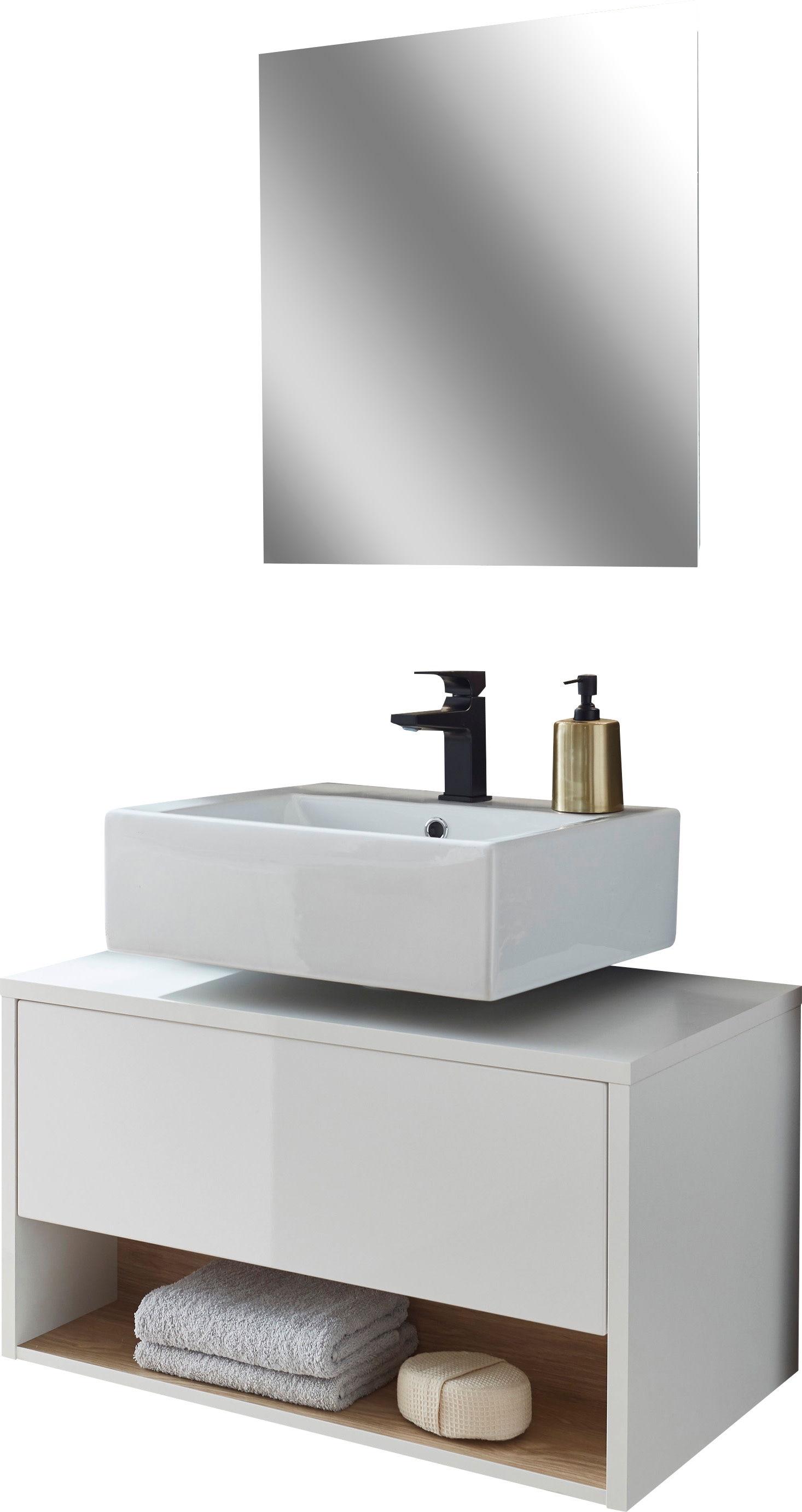 PLACES OF STYLE Badmöbel-Set »Studio Line, Bad im modernen Design, 2-teilig günstig online kaufen