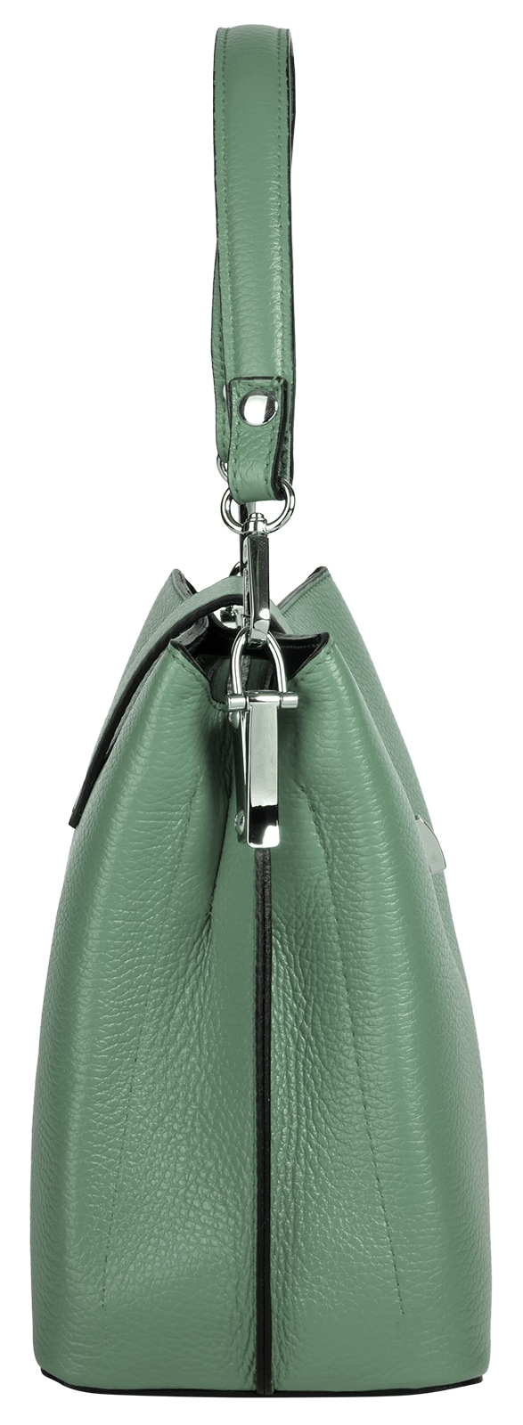 Cluty Umhängetasche, echt Leder, Made in Italy
