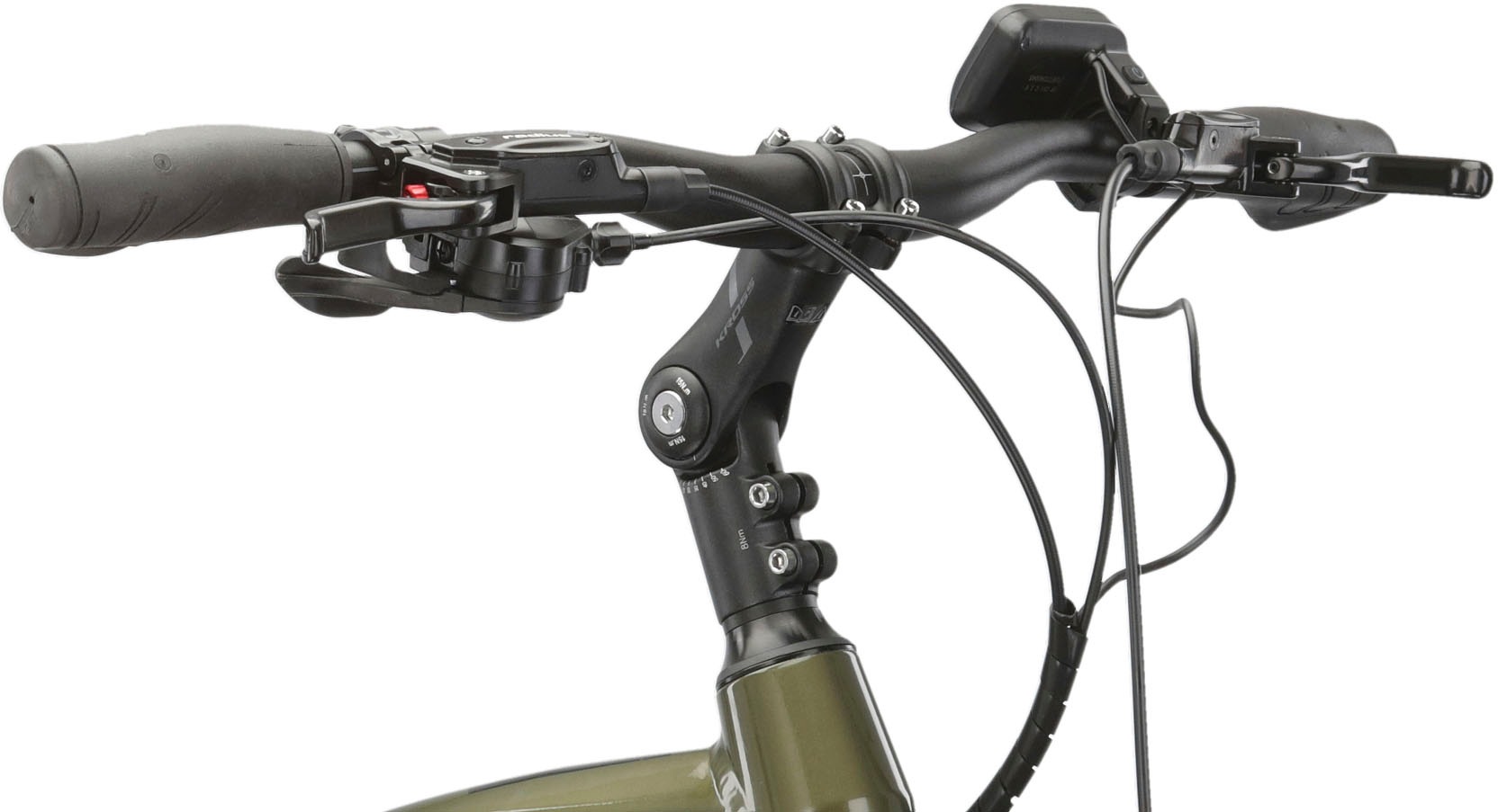 Kross E-Bike »KROSS E-Trekkingrad Herren Trans 5.0 28" khaki 9 Gänge«, 9 Gang, Shimano, ALIVIO M3100, Mittelmotor 250 W, Pedelec, Elektrofahrrad für Herren