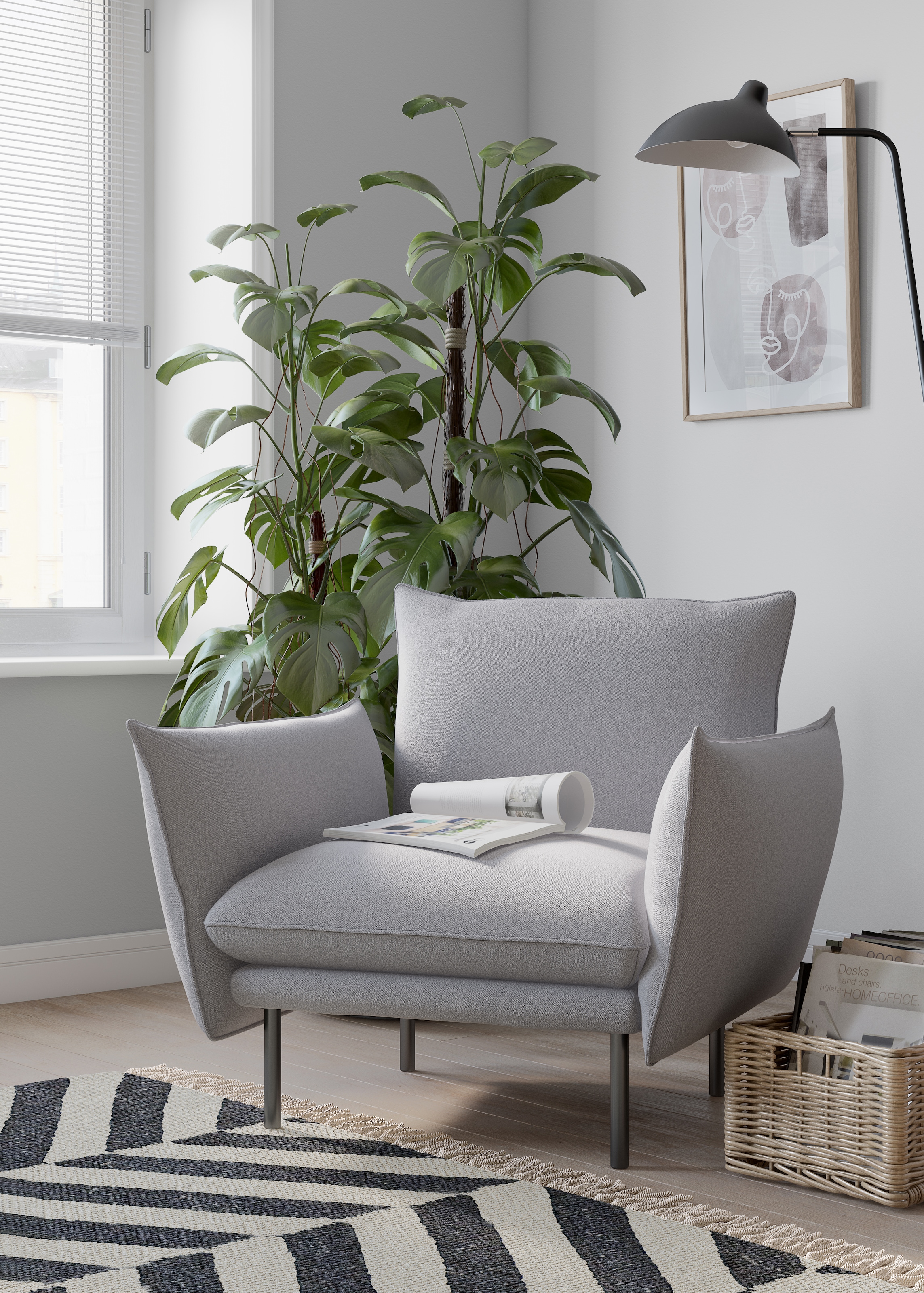 Home affaire Sessel »Stine Cocktailsessel« Besonderes Design durch Kissenop günstig online kaufen