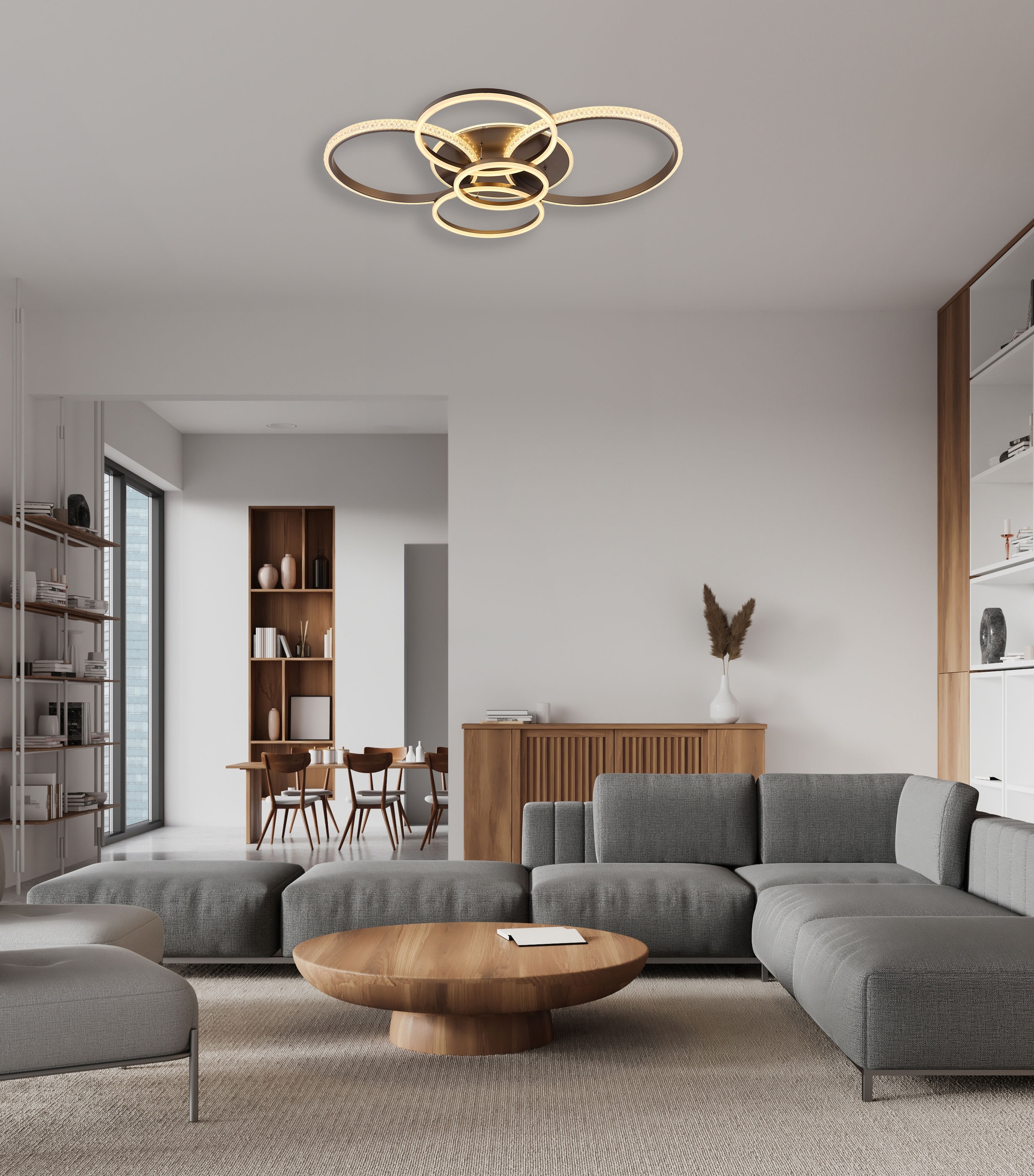 GLOBO LIGHTING Deckenleuchte »LORELEI« LED-Modul 1 Stk. Warmweiß Deckenlamp günstig online kaufen