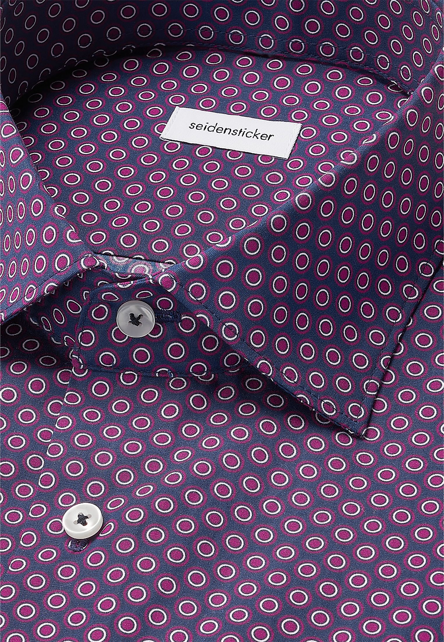 seidensticker Businesshemd »Schwarze Rose«, Regular 1/1 Kentkragen Druck