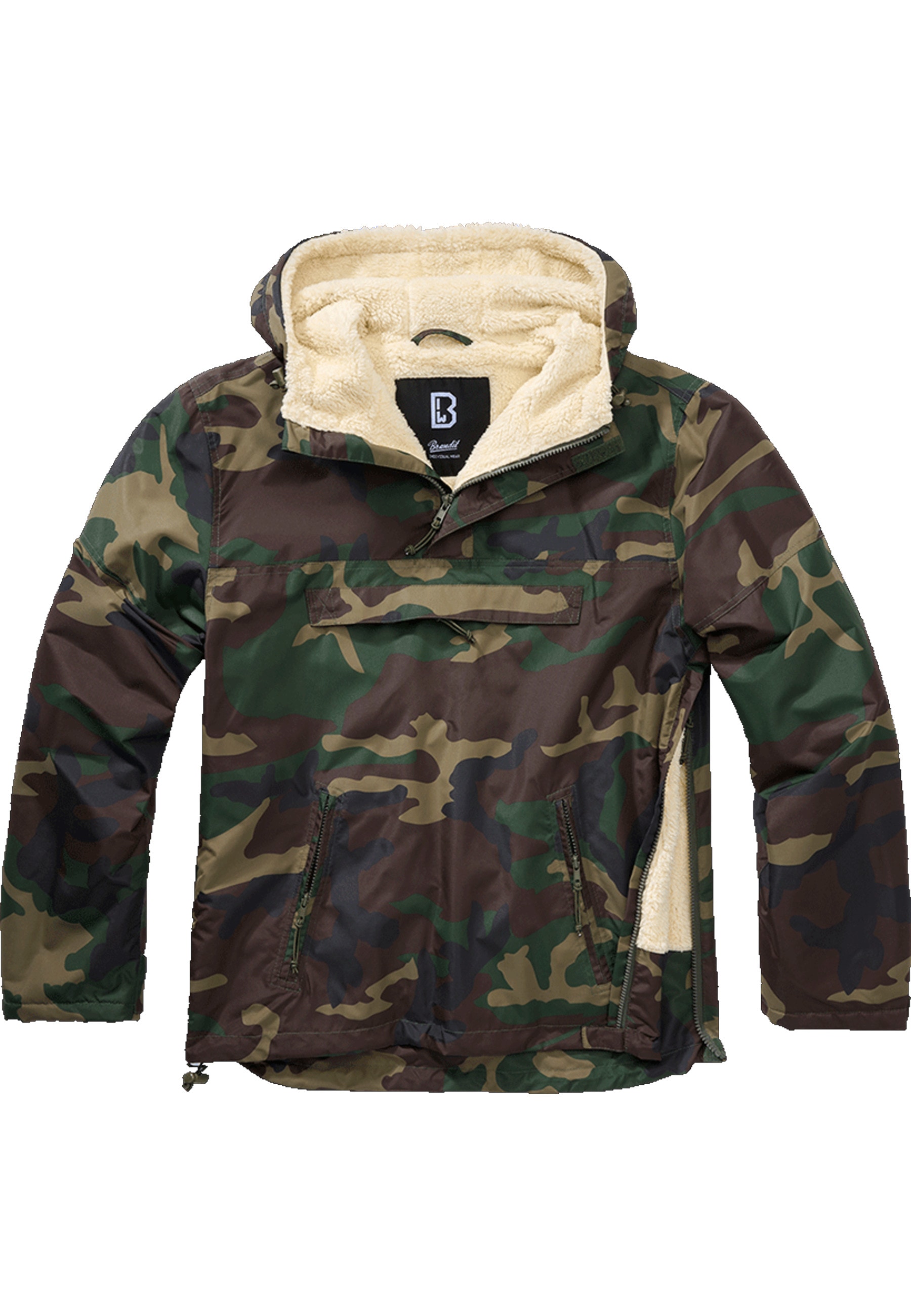 Brandit Allwetterjacke »Brandit Herren Windbreaker Sherpa« 1 Stk. tlg. mit Kapuze