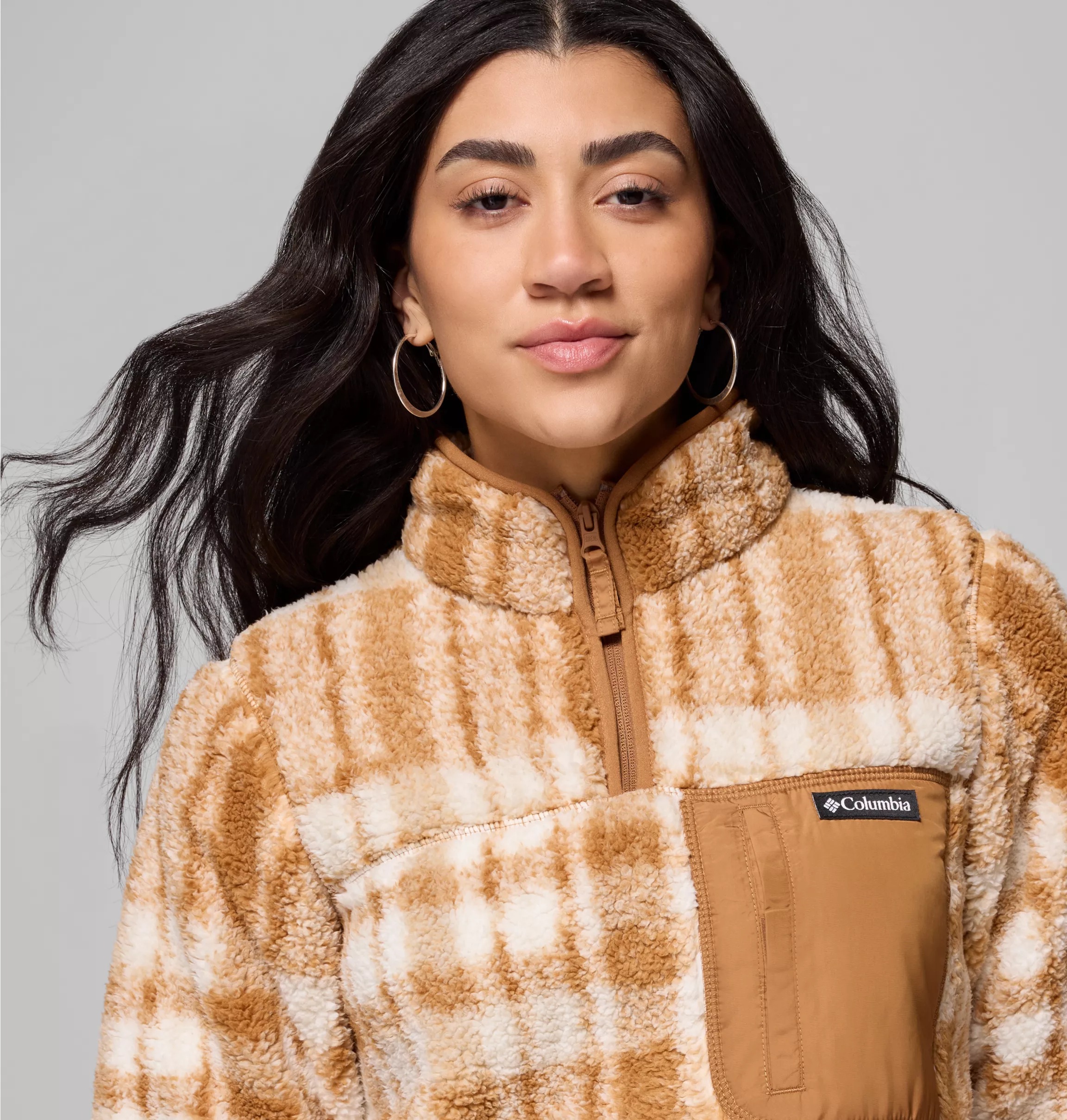 Columbia Fleecepullover , für Wandern und Trekking, für Outdoor-Aktivitäten, weiches Material
