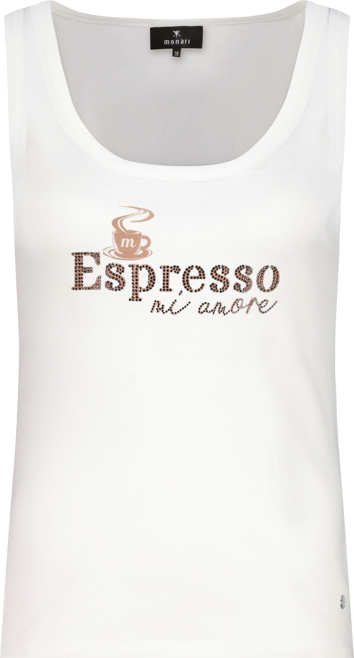 Monari Tanktop »Top Espresso« Regular fit mit Espresso-Print