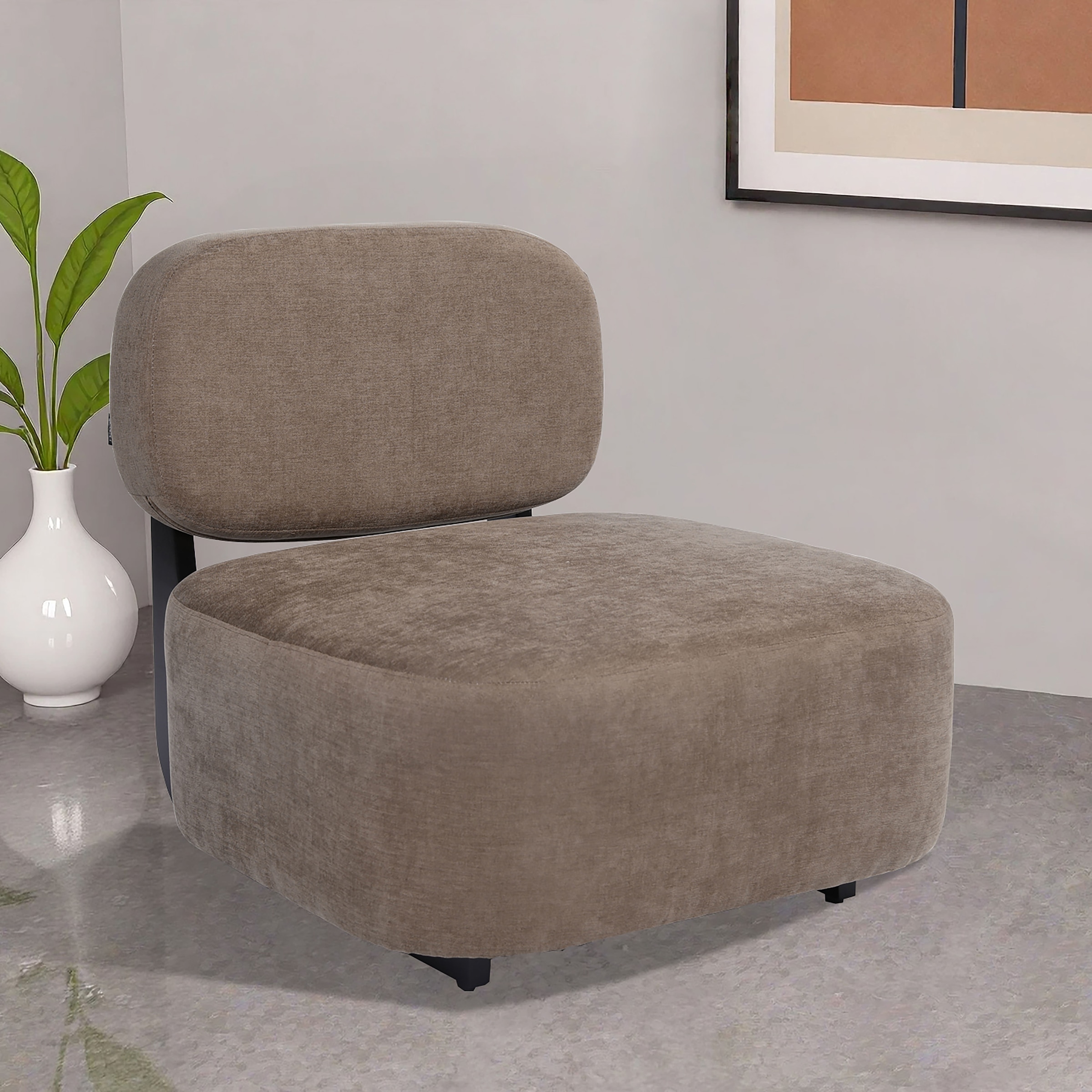 Home affaire Loungesessel »LIORAN Designsessel mit filigranem Holzgestell« günstig online kaufen