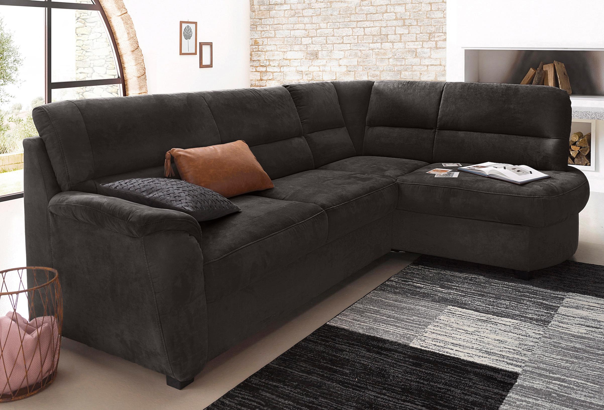 sit&more Ecksofa "Pandora L-Form", wahlweise mit Bettfunktion und Bettkaste günstig online kaufen