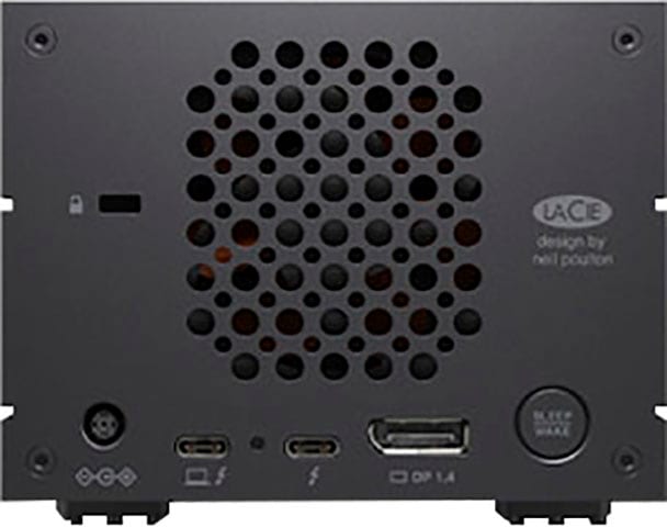LaCie HDD-NAS-Festplatte »2big Dock Thunderbolt™3«, Anschluss Thunderbolt 3-DisplayPort-SD-/CF-Kartensteckplätze-USB 3.2 Gen-2