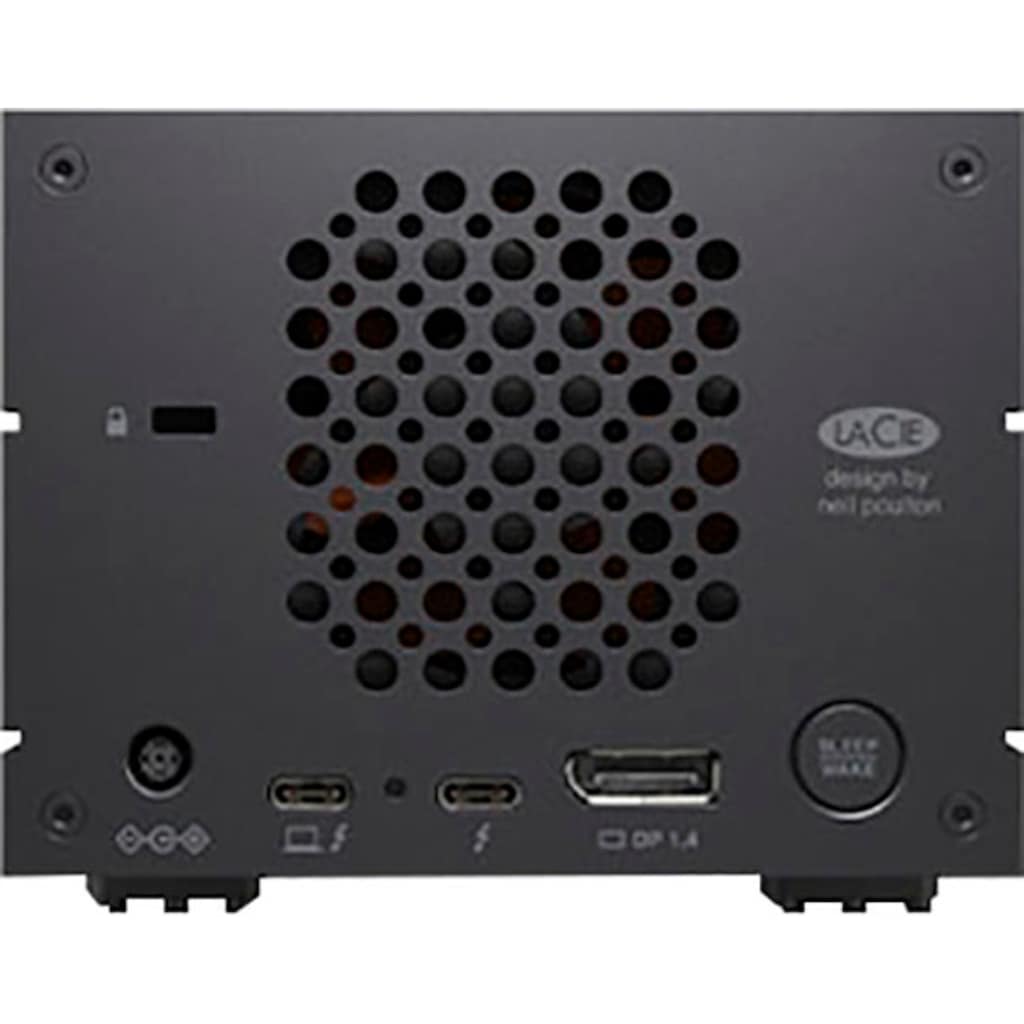 LaCie HDD-NAS-Festplatte »2big Dock Thunderbolt™3«, Anschluss Thunderbolt 3-DisplayPort-SD-/CF-Kartensteckplätze-USB 3.2 Gen-2