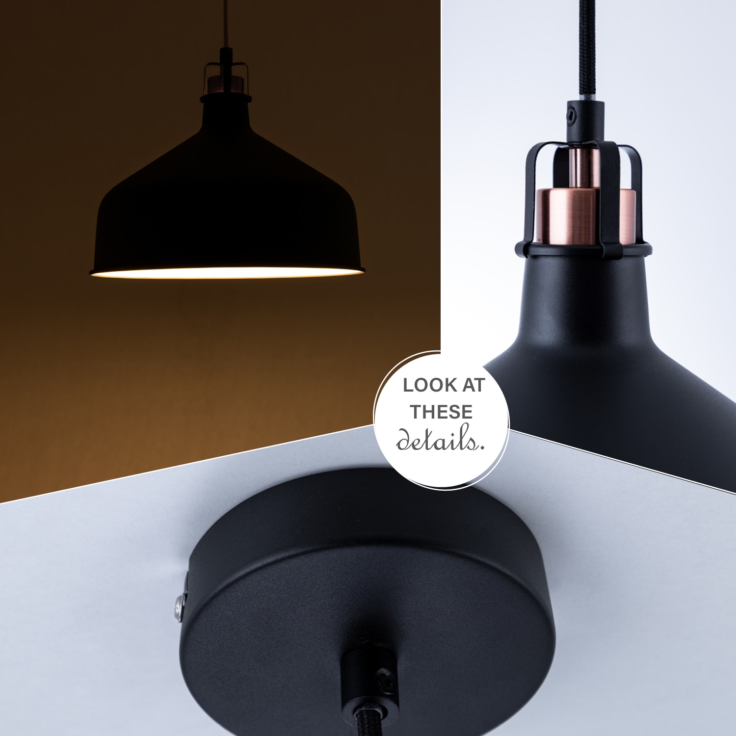 Paco Home Pendelleuchte »JAMES«, 1 flammig, Leuchtmittel E27 | ohne Leuchtmittel, Küchenlampe Hängend Hängelampe Esszimmer Esstischlampe Industrial